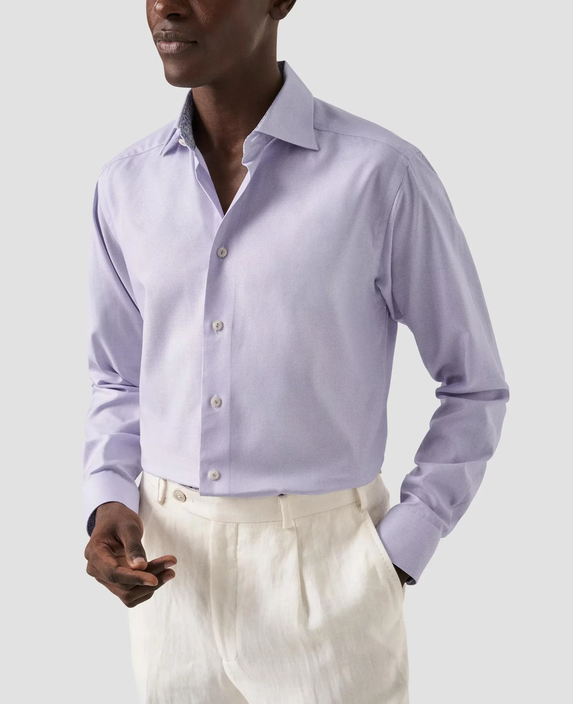 Light Purple Cotton & TENCEL™ Lyocell Shirt