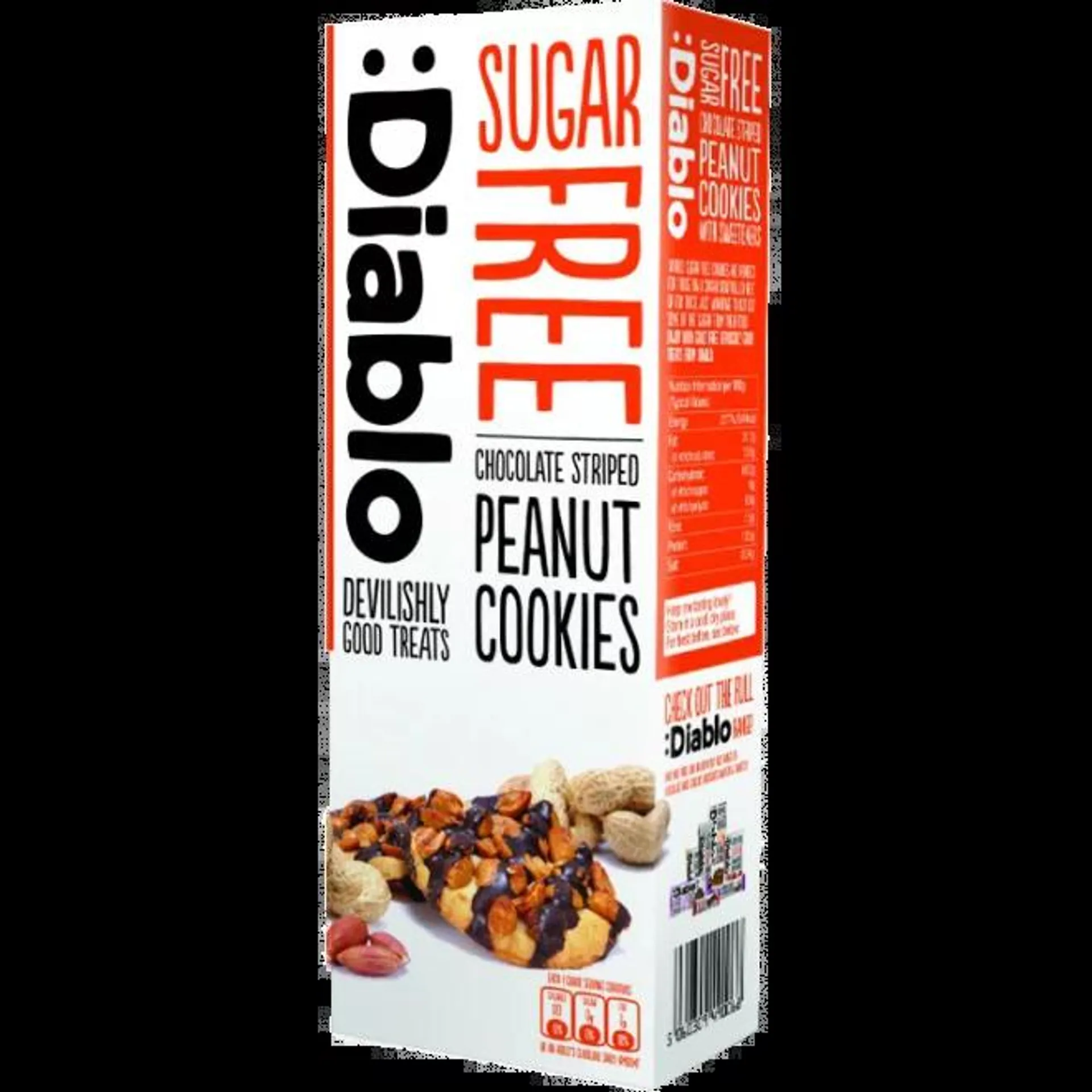 Diablo chocolate striped peanut cookies 150 g