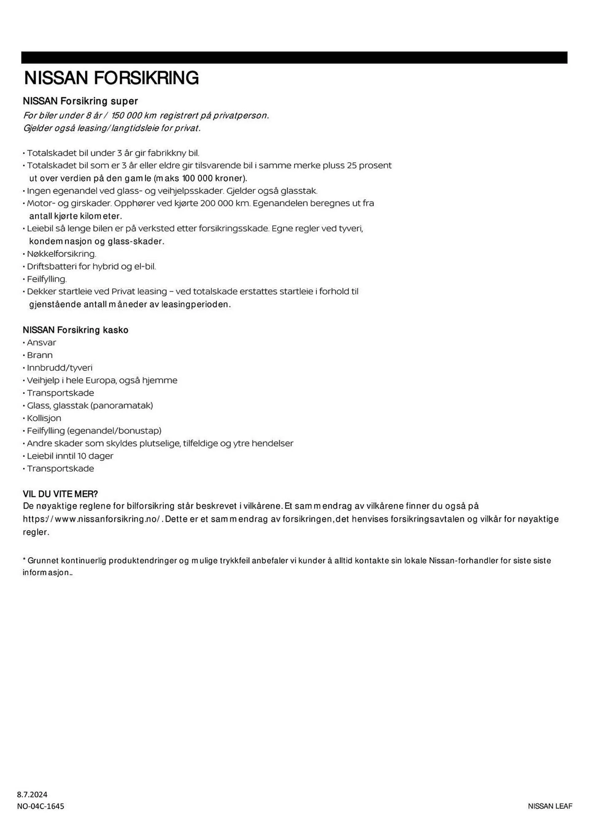 Nissan Kundeavis fra 9. juli til 9. juli 2025 - kundeavisside 14