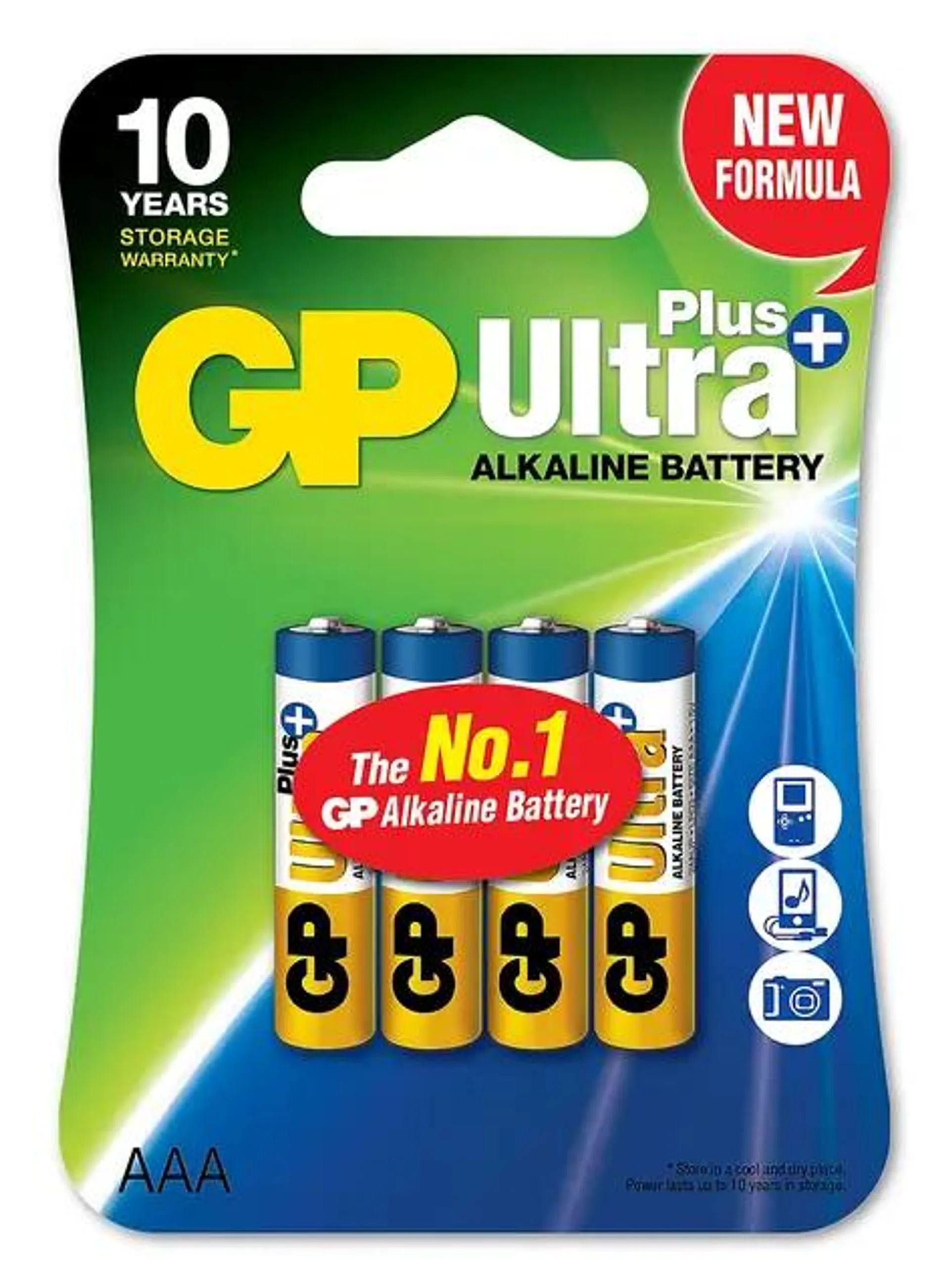 GP Ultra Plus Alkaline AAA-batteri