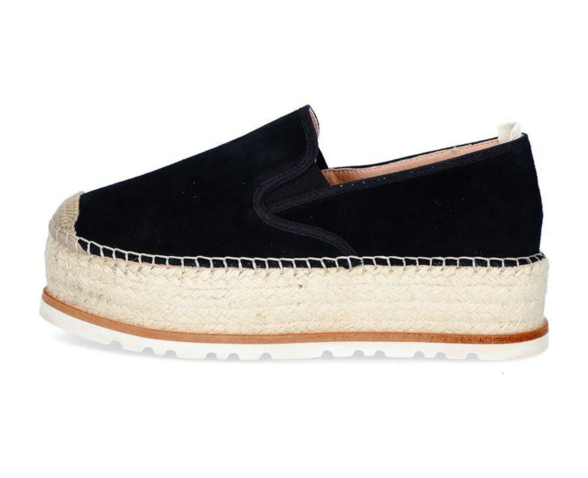 Espadrillos i semsket skinn