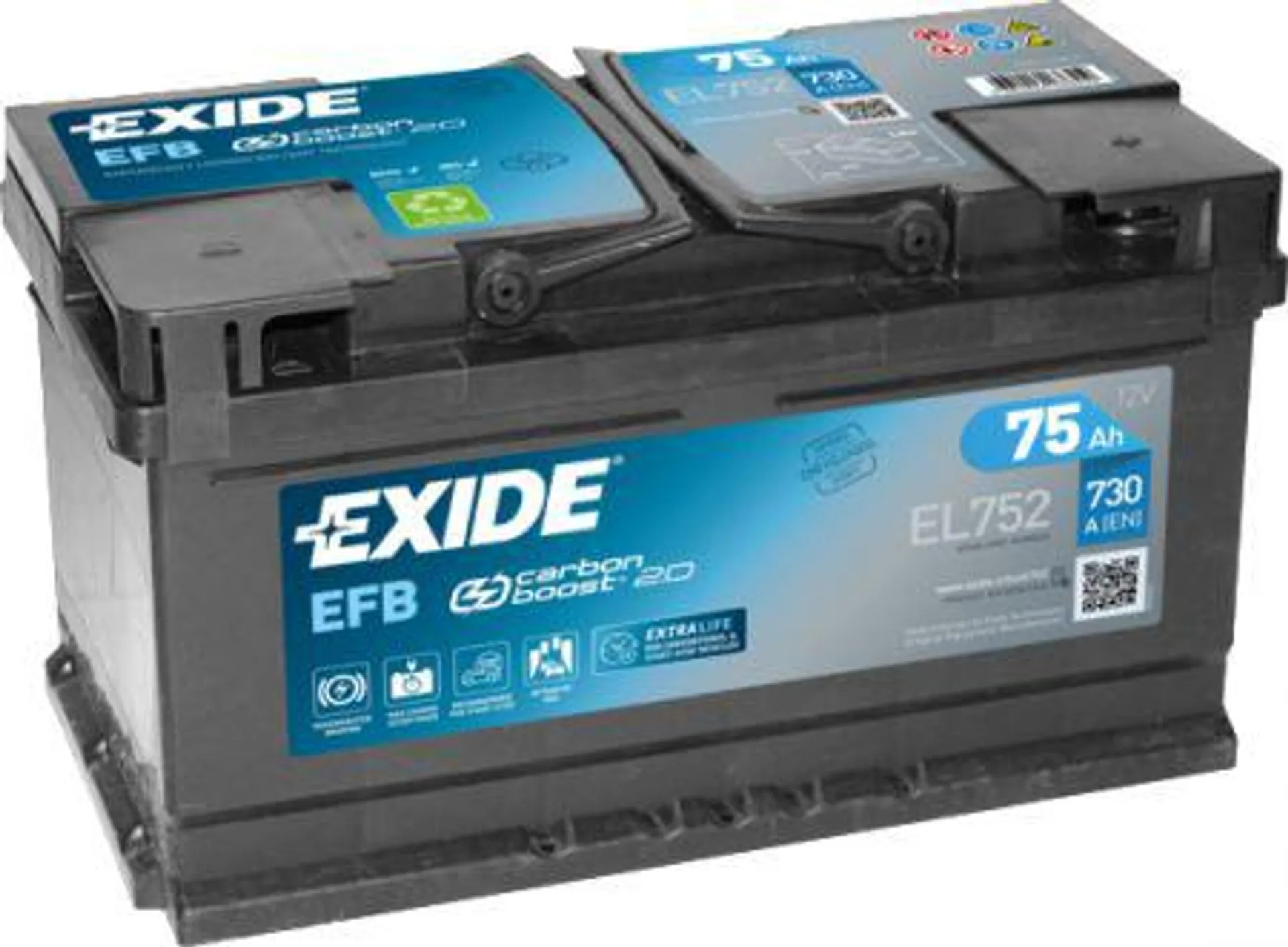 Startbatteri 75 Ah Exide