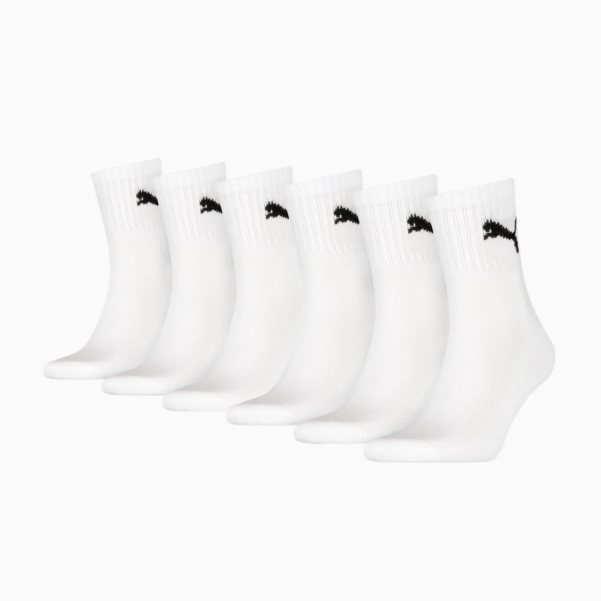 PUMA Unisex Short Crew Socks 6 pack