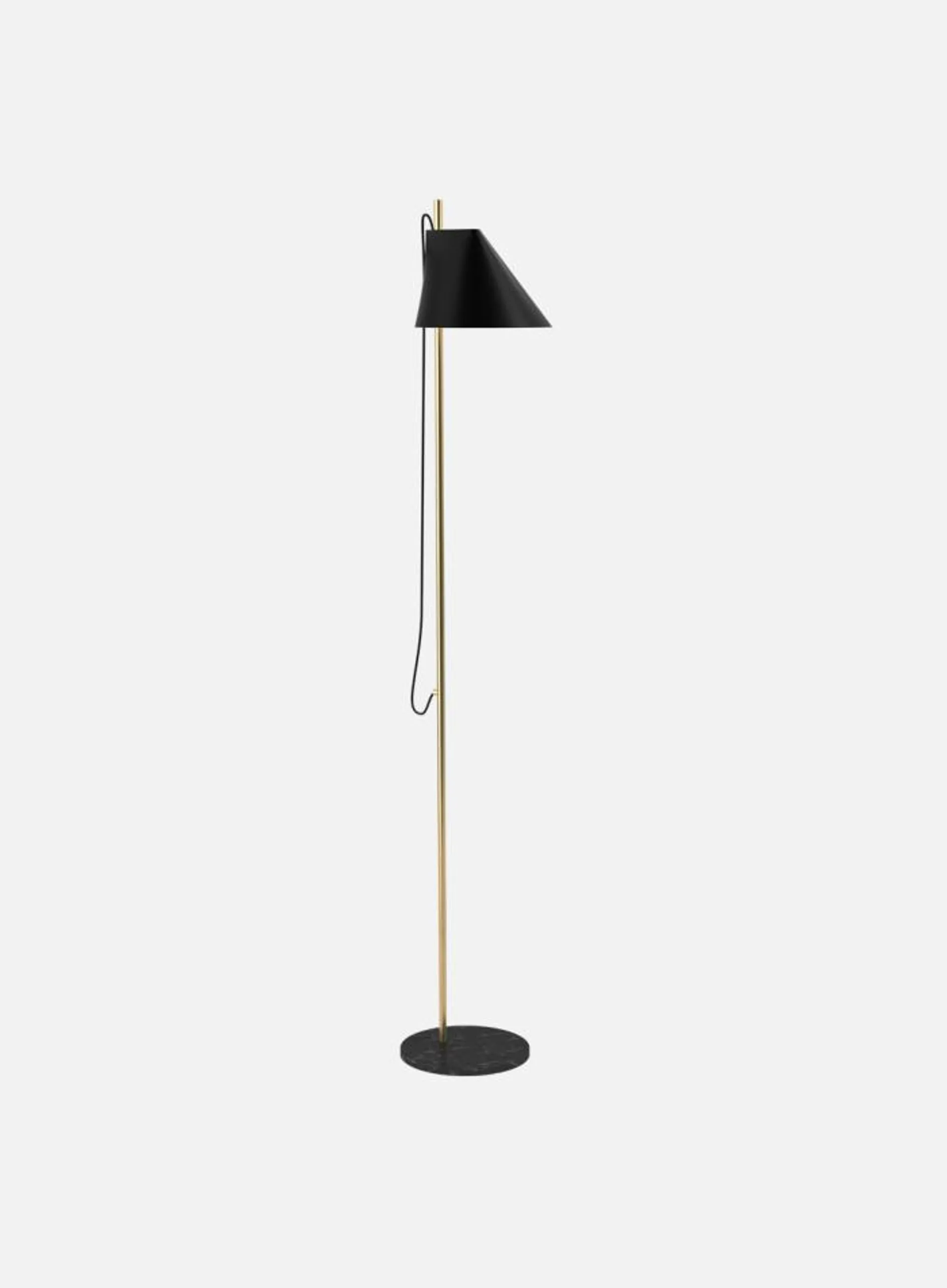 Yuh gulvlampe - sort/marmor