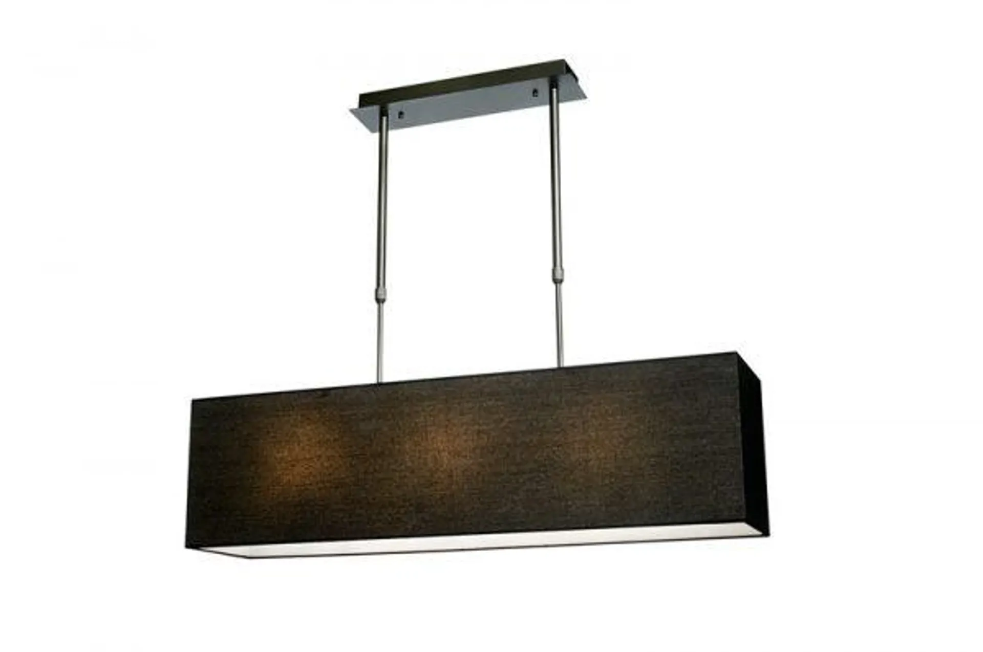 Tak lampe Aruba B110cm Firkant sort sort skjerm