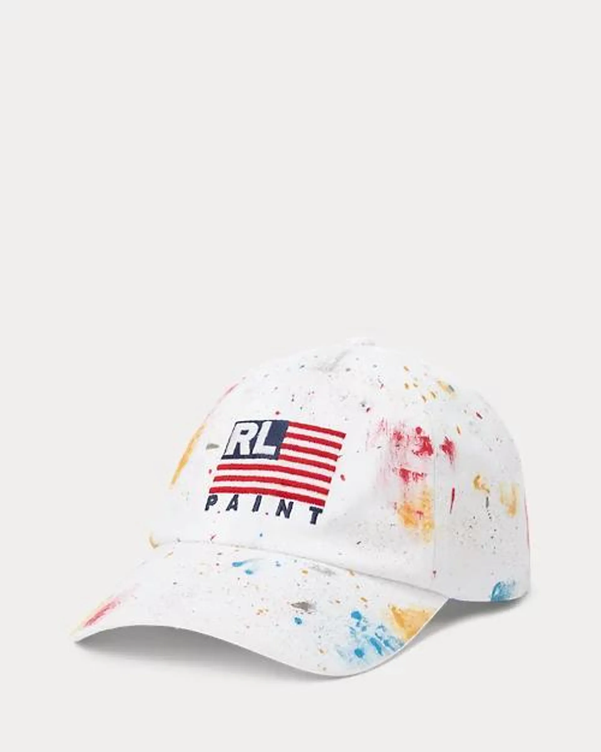 Paint-Splatter Twill Ball Cap