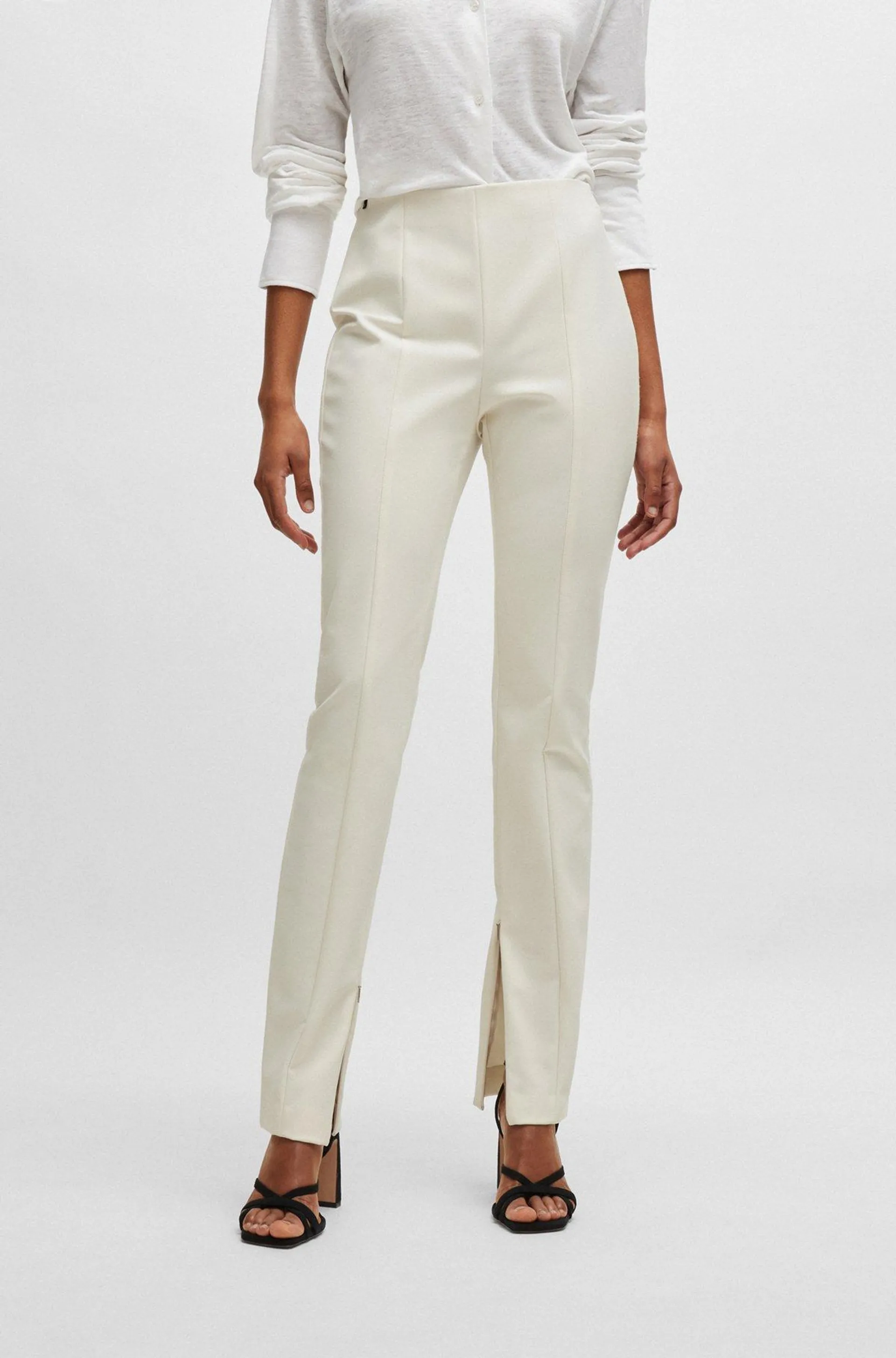 Extra-slim-fit trousers in performance-stretch fabric