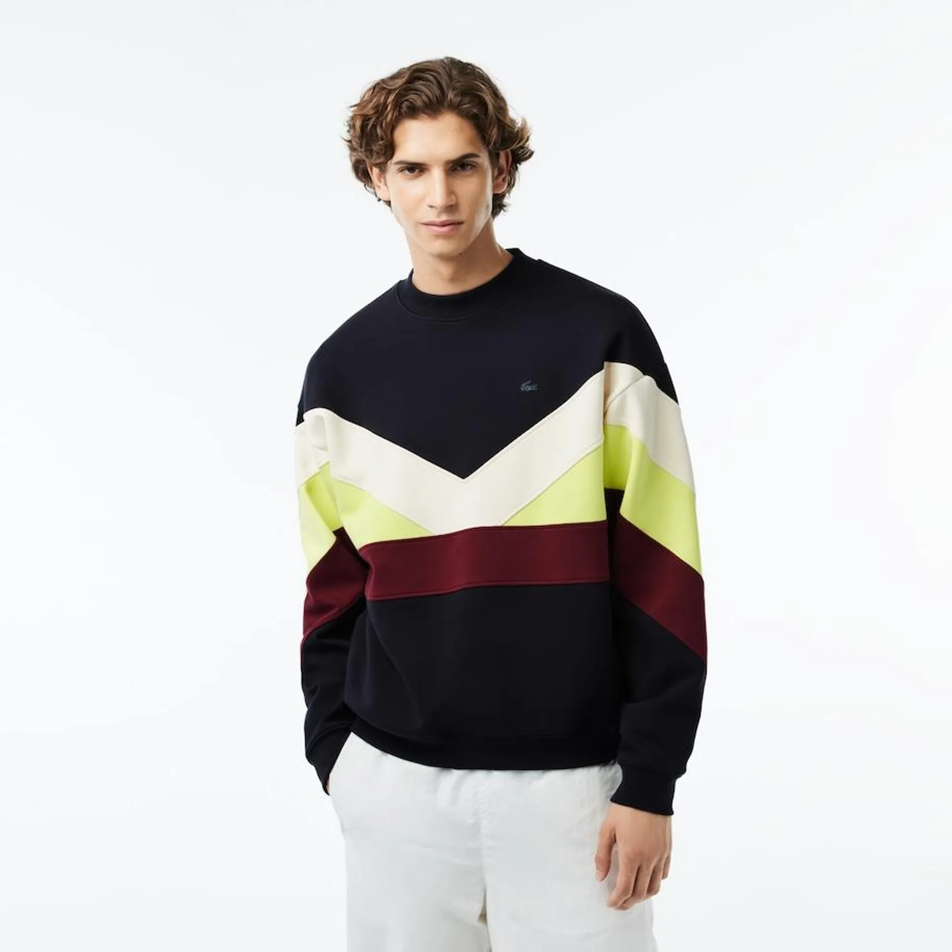 Loose fit double sided Colourblock sweatshirt