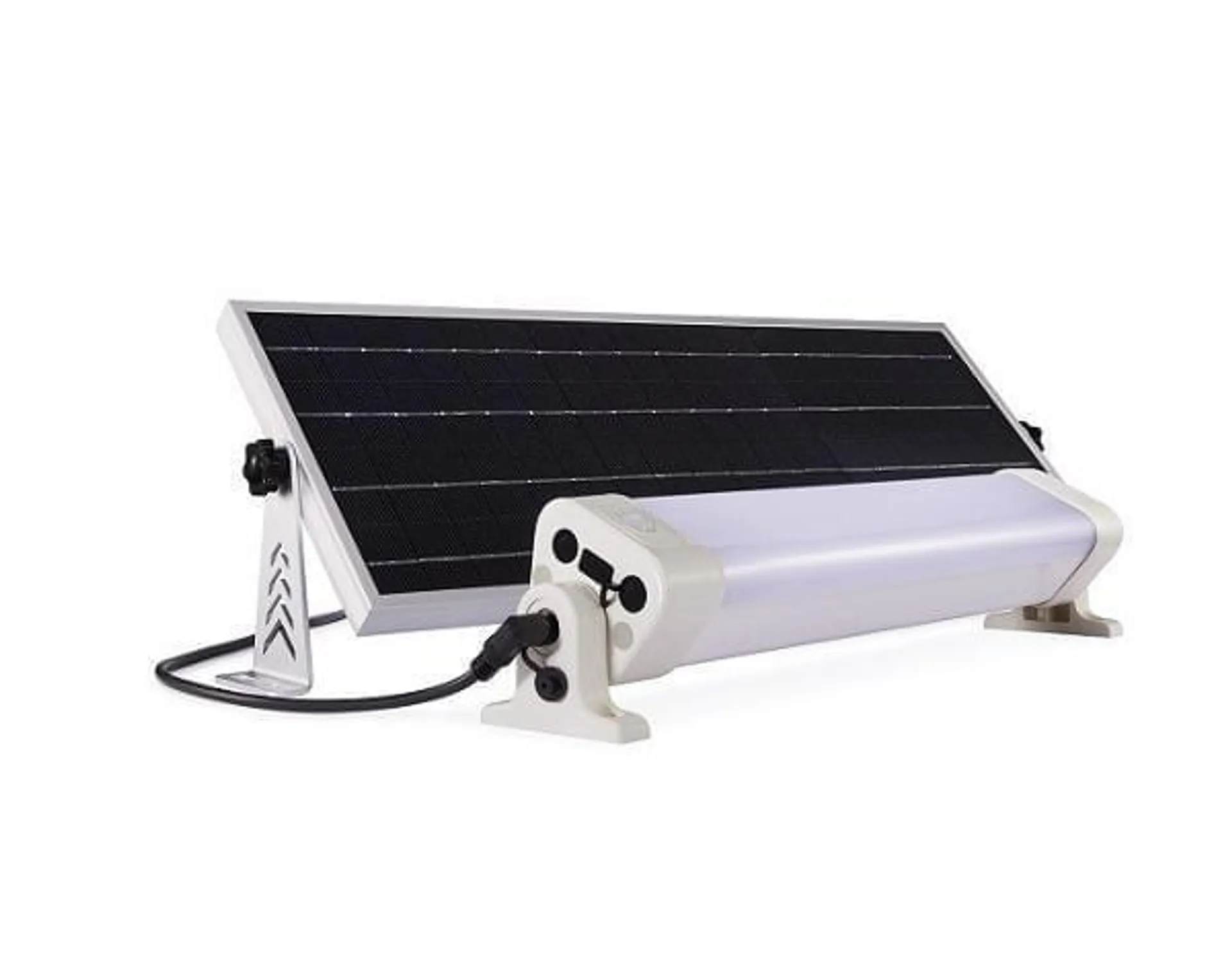 Palmako Lysarmatur led solcelledrevet e-600 komplett kit med solcellepanel