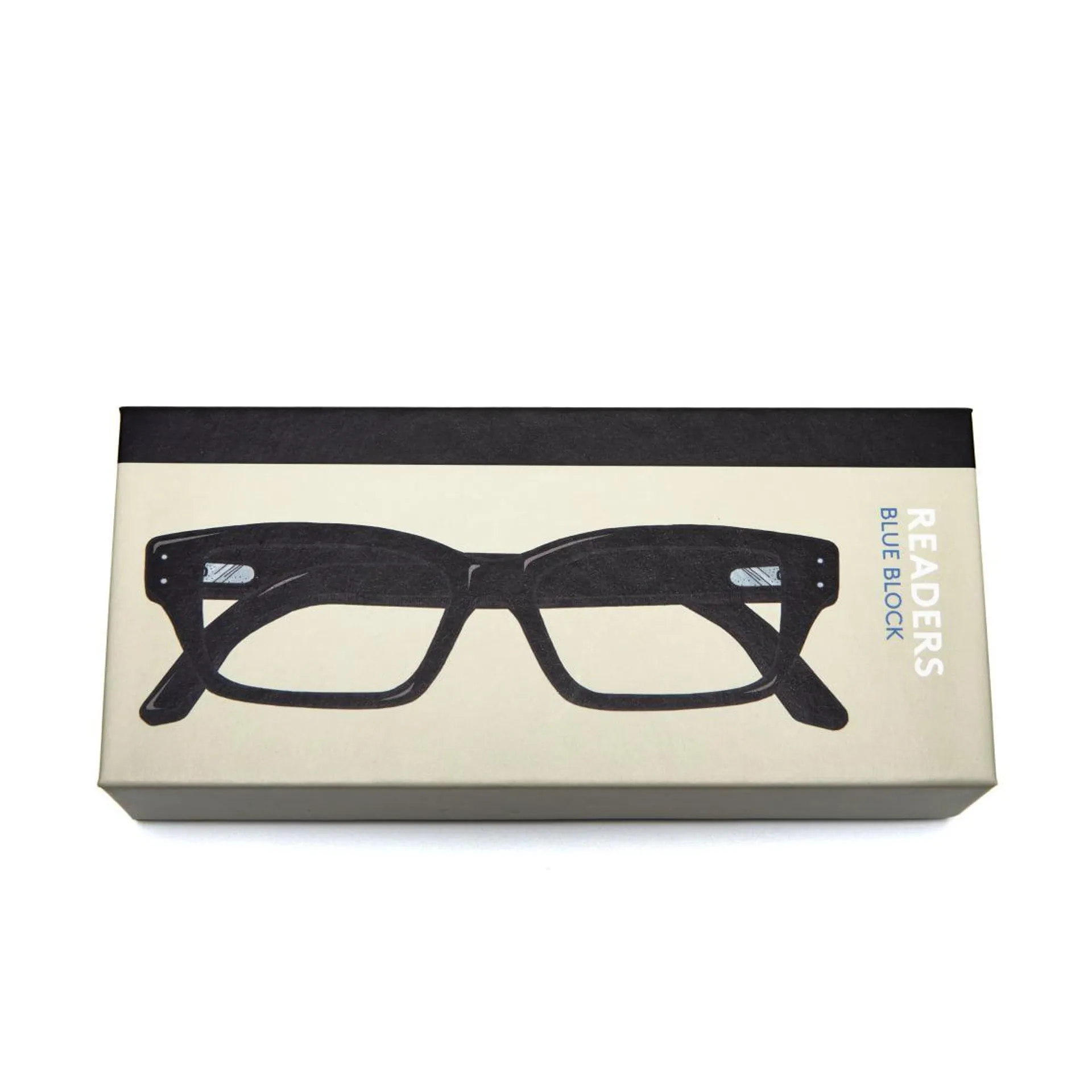 Readers - Lesebriller Readers Blue Block Rectangular Black