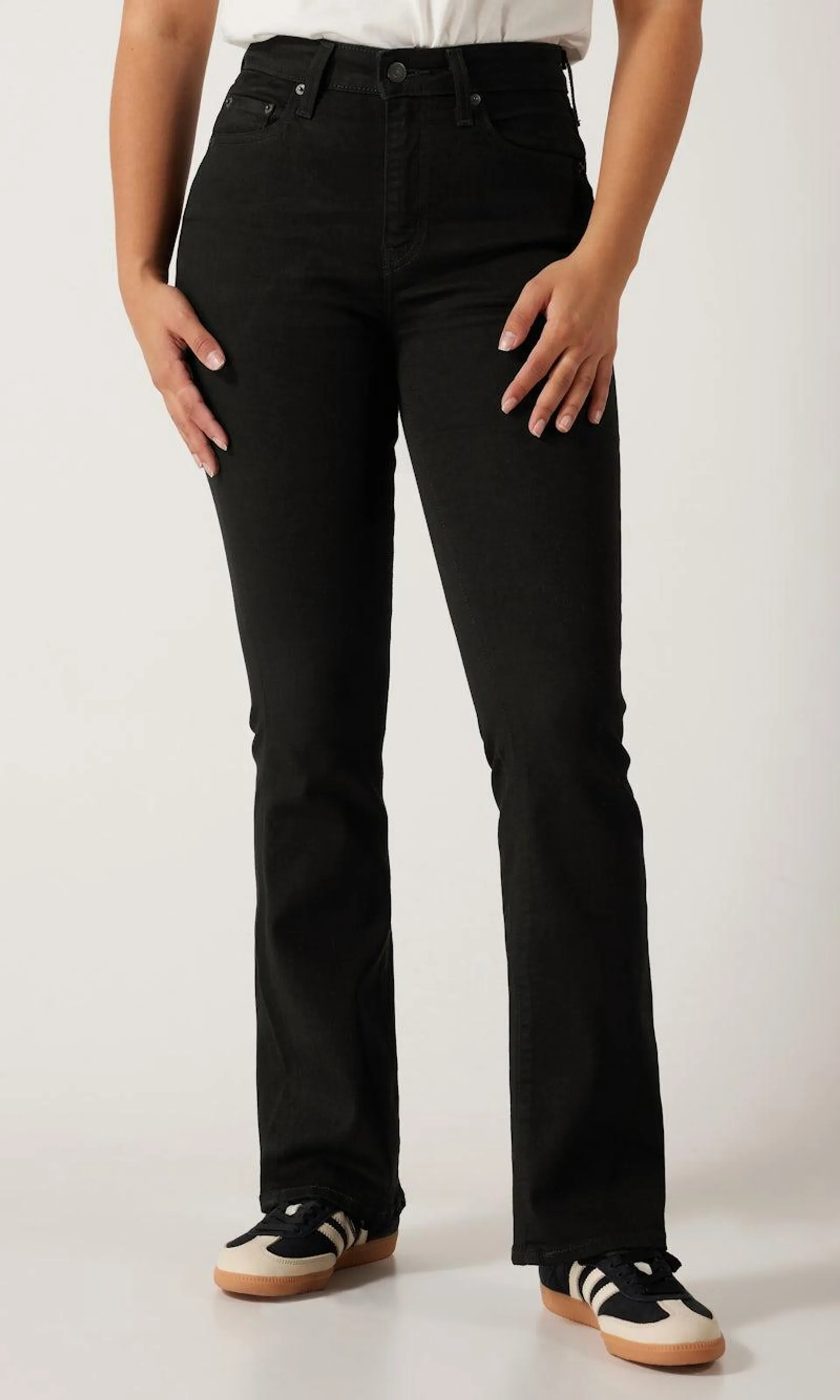 725™ High Rise Bootcut Svart Jeans