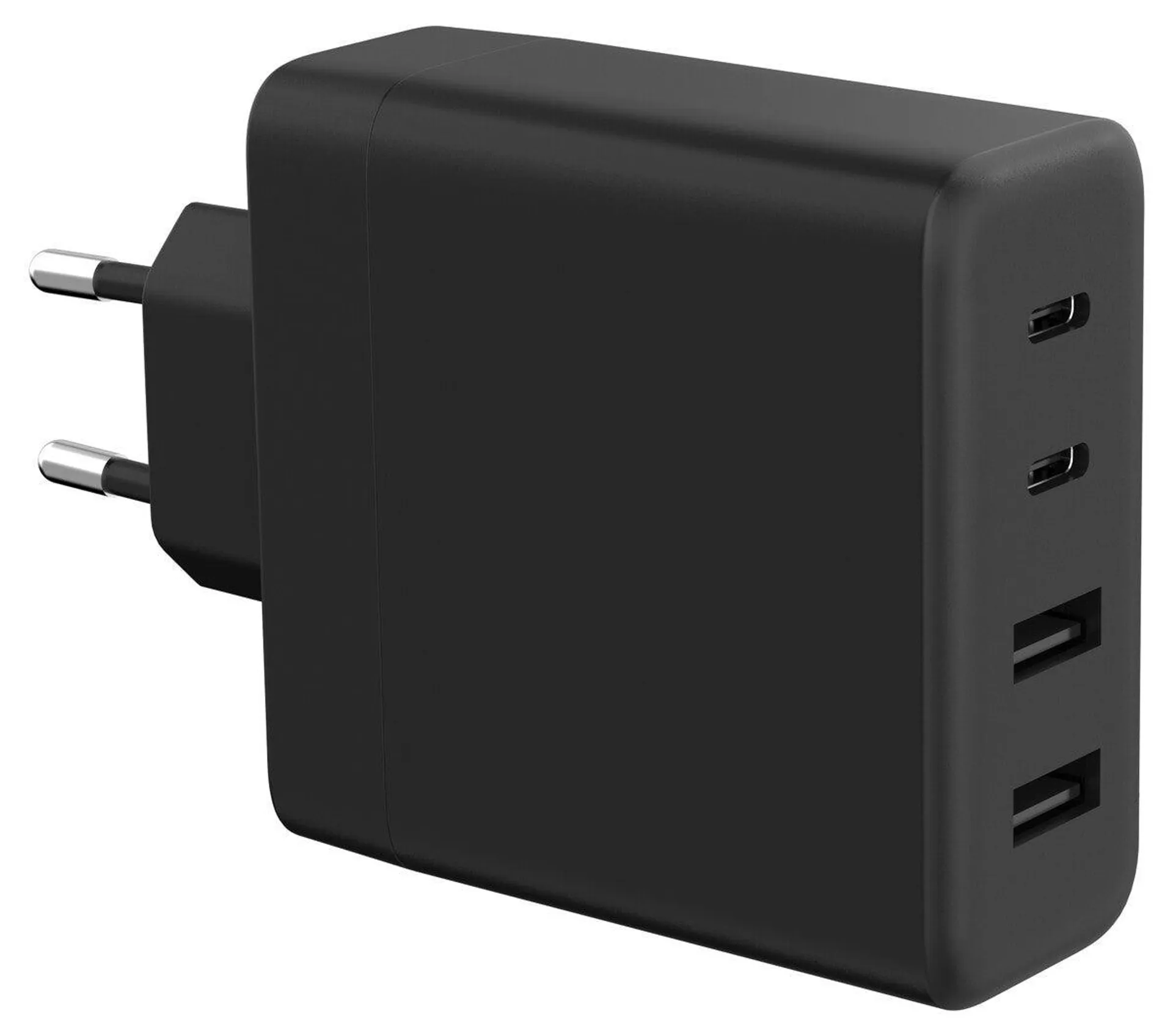 USB-lader med 4 porter, USB-C/A, GaN 100 W