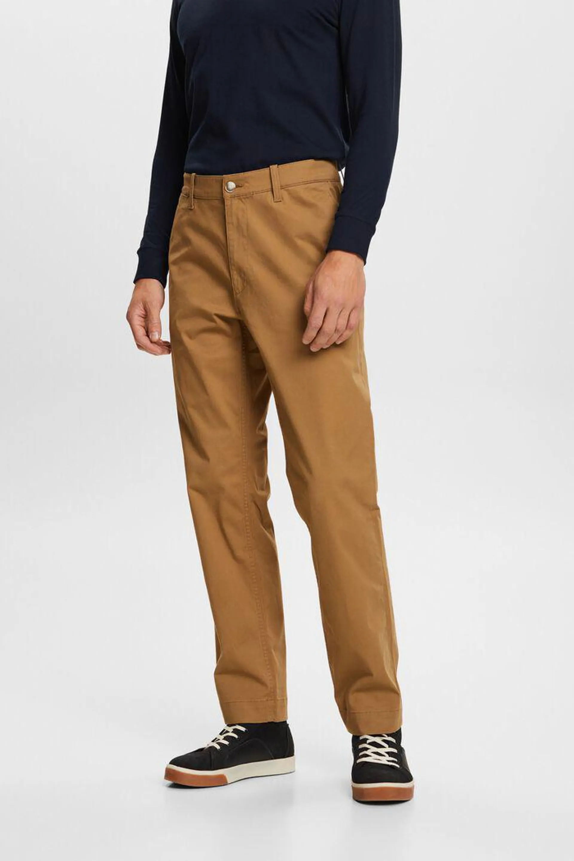 Cotton-Twill Straight Chinos