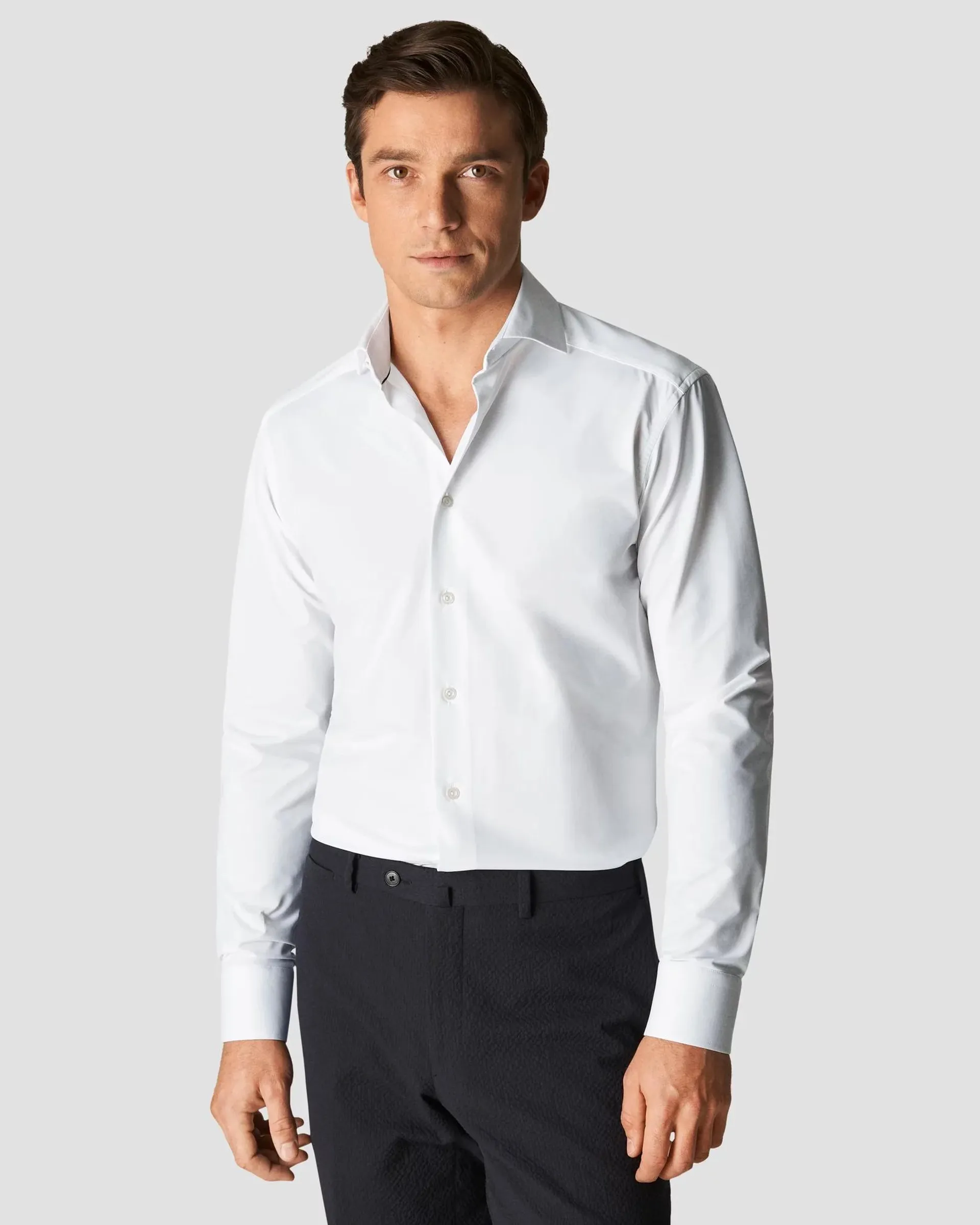 White Four-Way Stretch Shirt