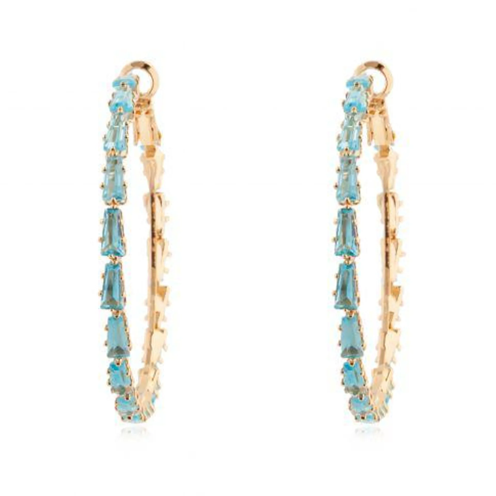 Ear 214 gold Skyblue