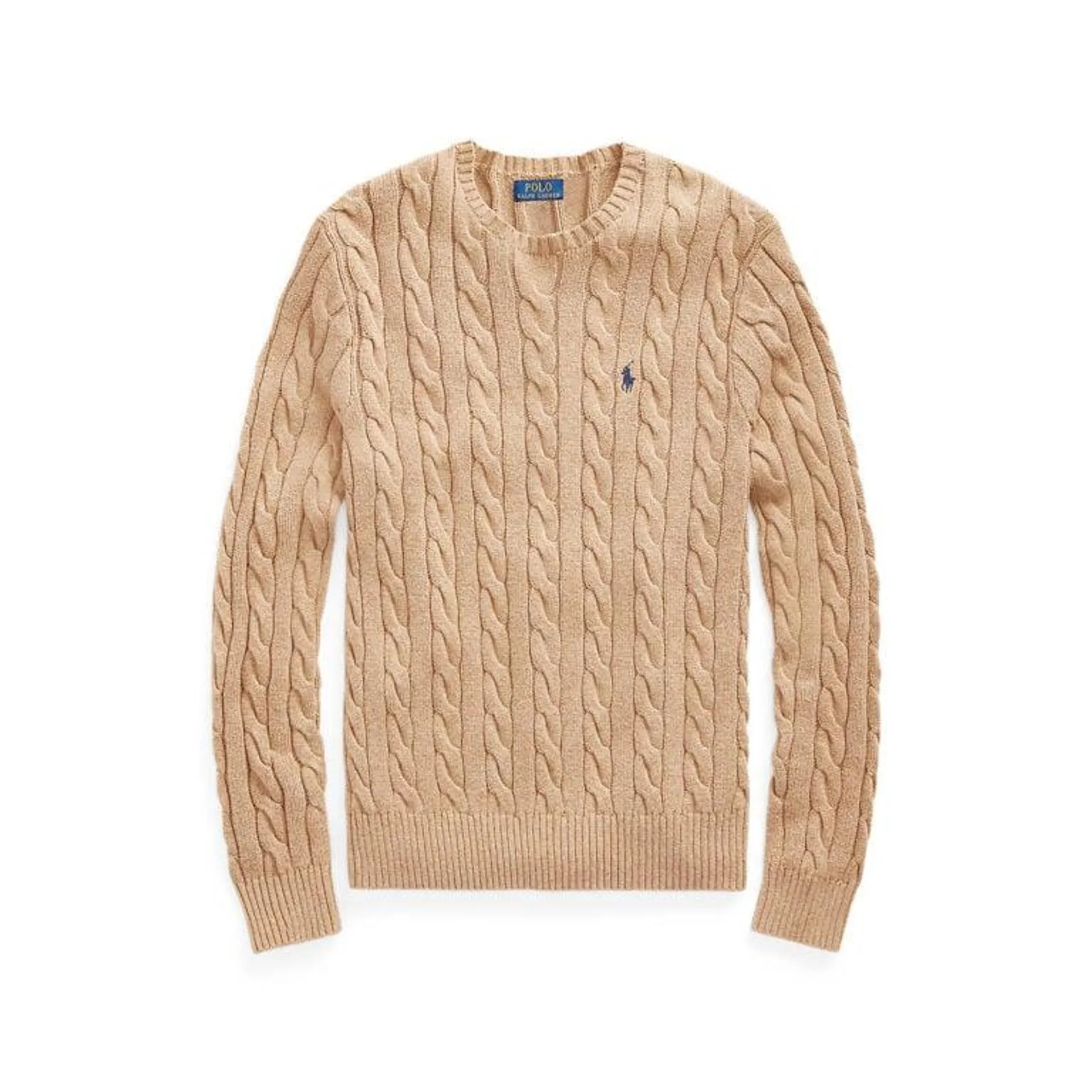 Cable-Knit Cotton Sweater – Brun