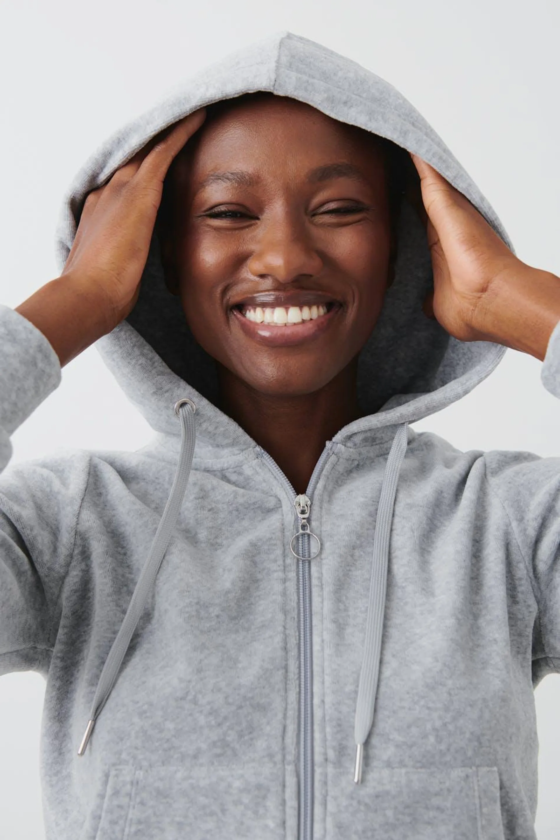 Velour hoodie
