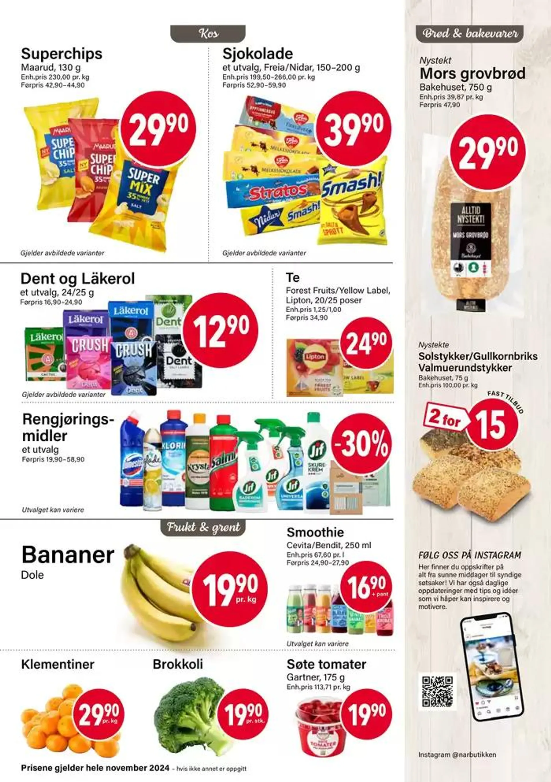 Bakeprodukter fra 1. november til 30. november 2024 - kundeavisside 3