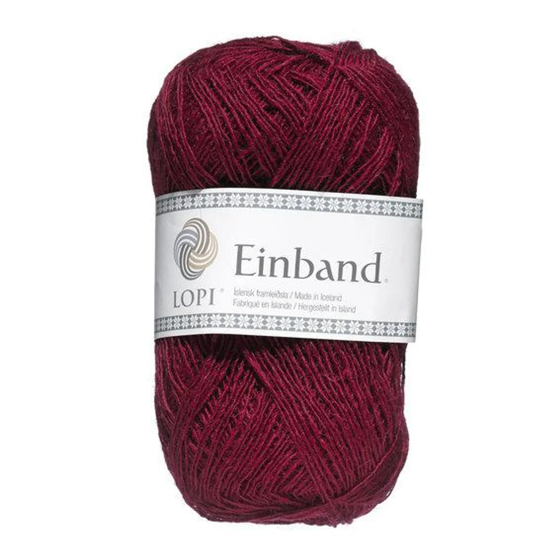 Garn Istex Einband 50 g mørkerød – Brick 9165