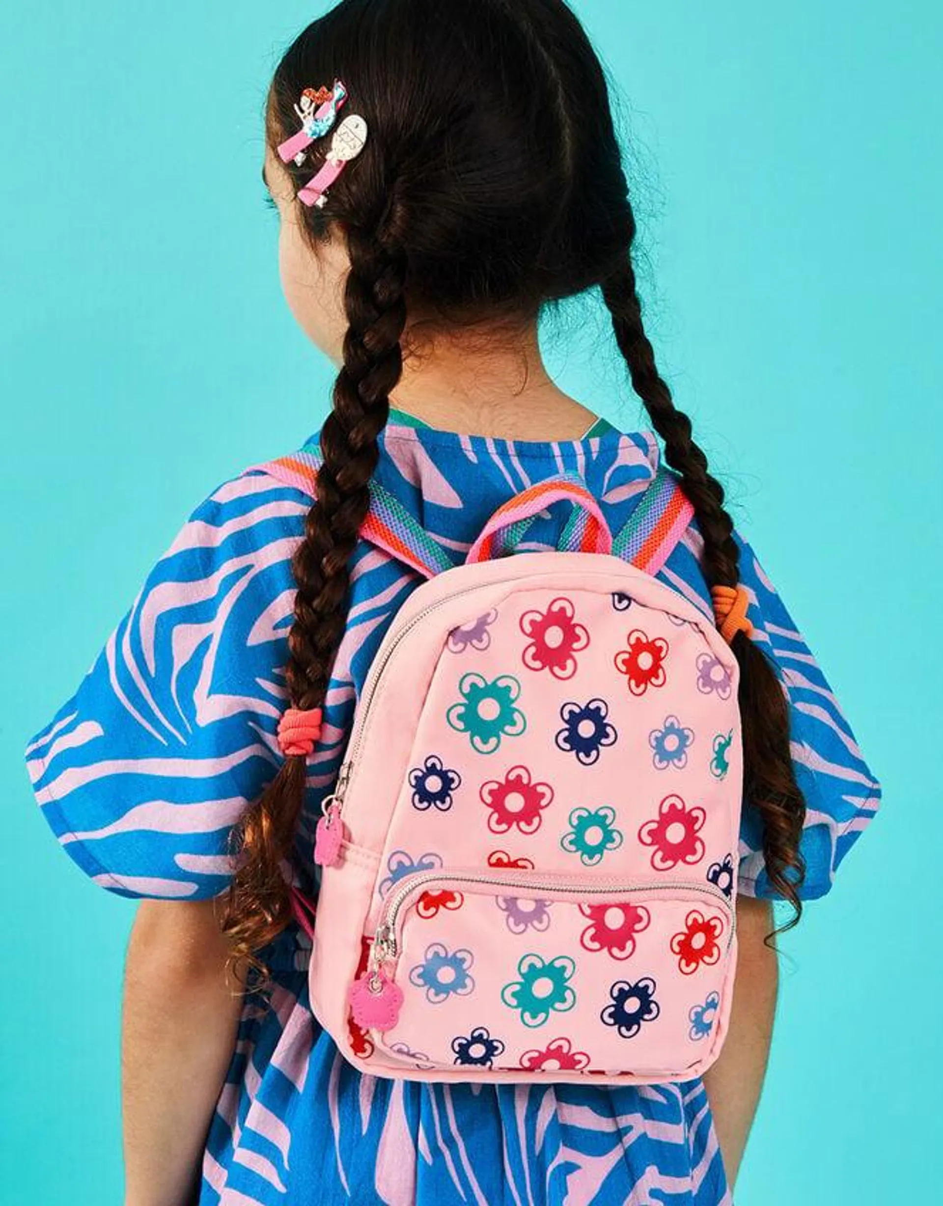 Girls Floral Mini Backpack