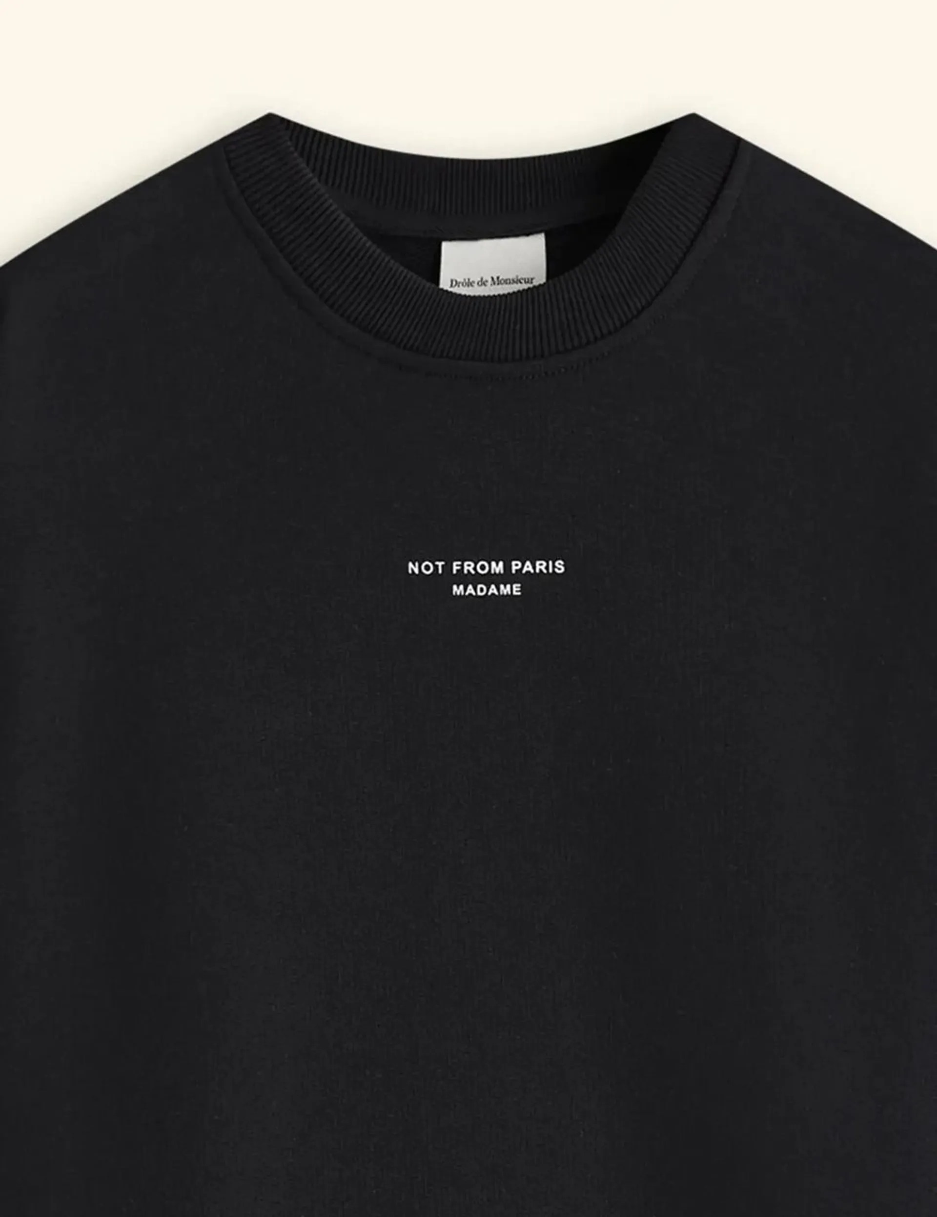 Le Sweatshirt Slogan Classique Black