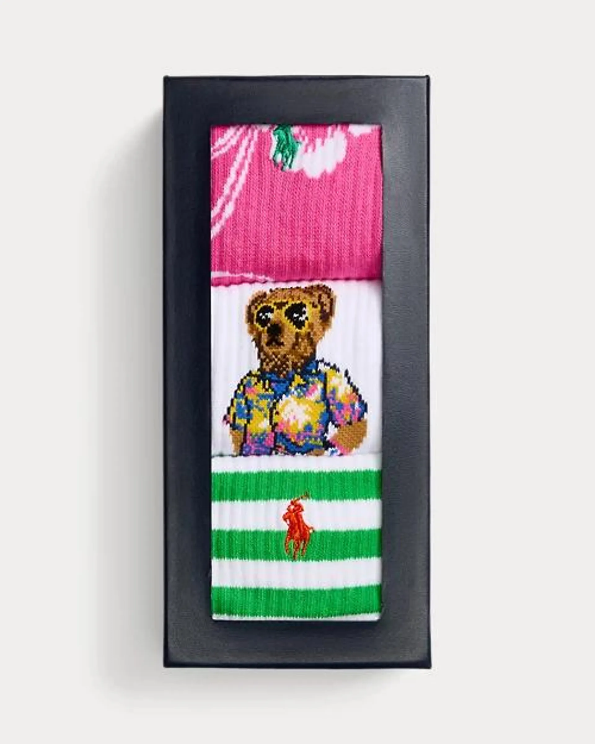 Polo Bear Crew 3-Sock Gift Set