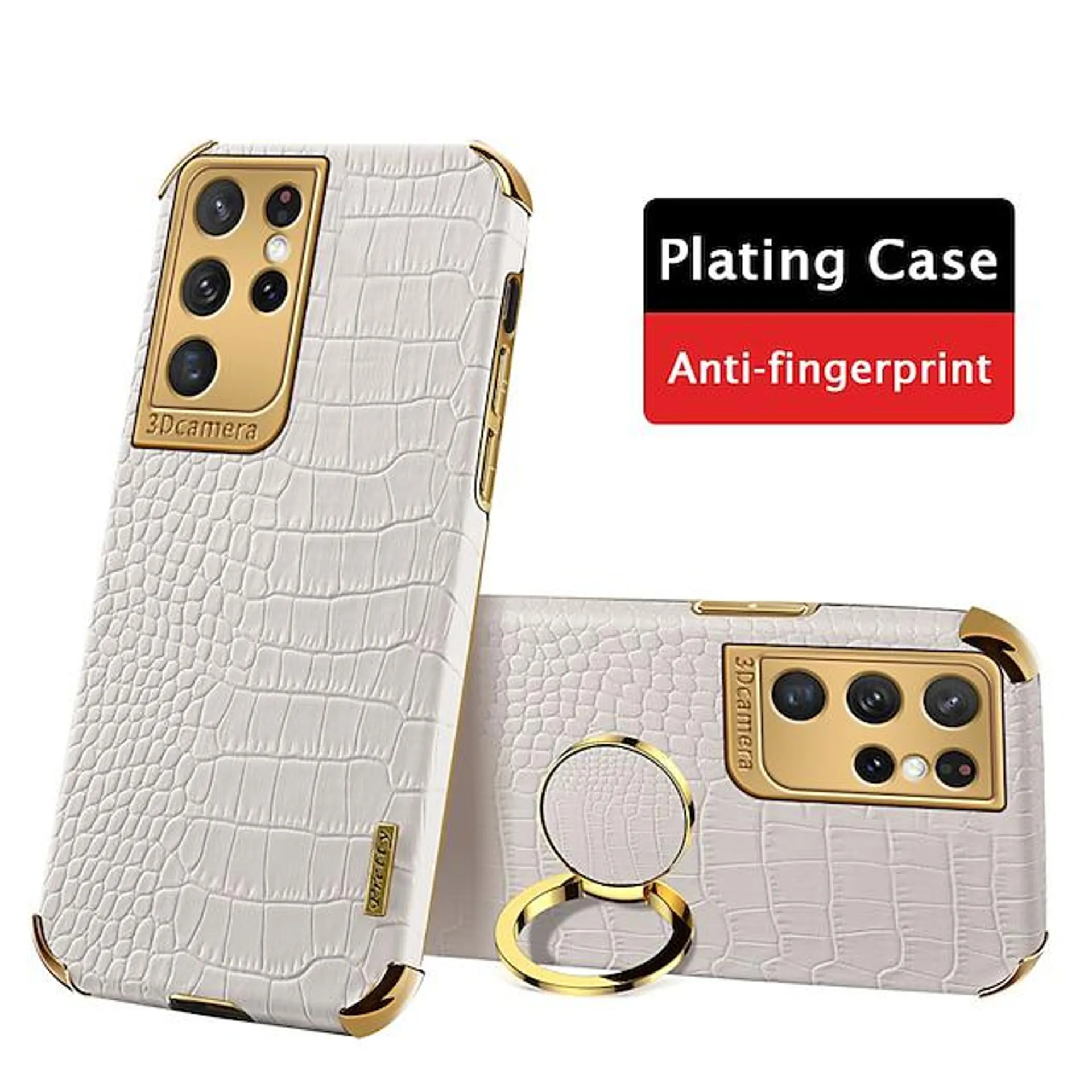 Phone Case For Samsung Galaxy S24 S23 S21 S20 Ultra Plus FE A54 A34 A14 A71 A51 A31 Note 20 Ultra 10 Plus A12 A32 Back Cover Portable Ring Holder Magnetic Solid Colored PU Leather