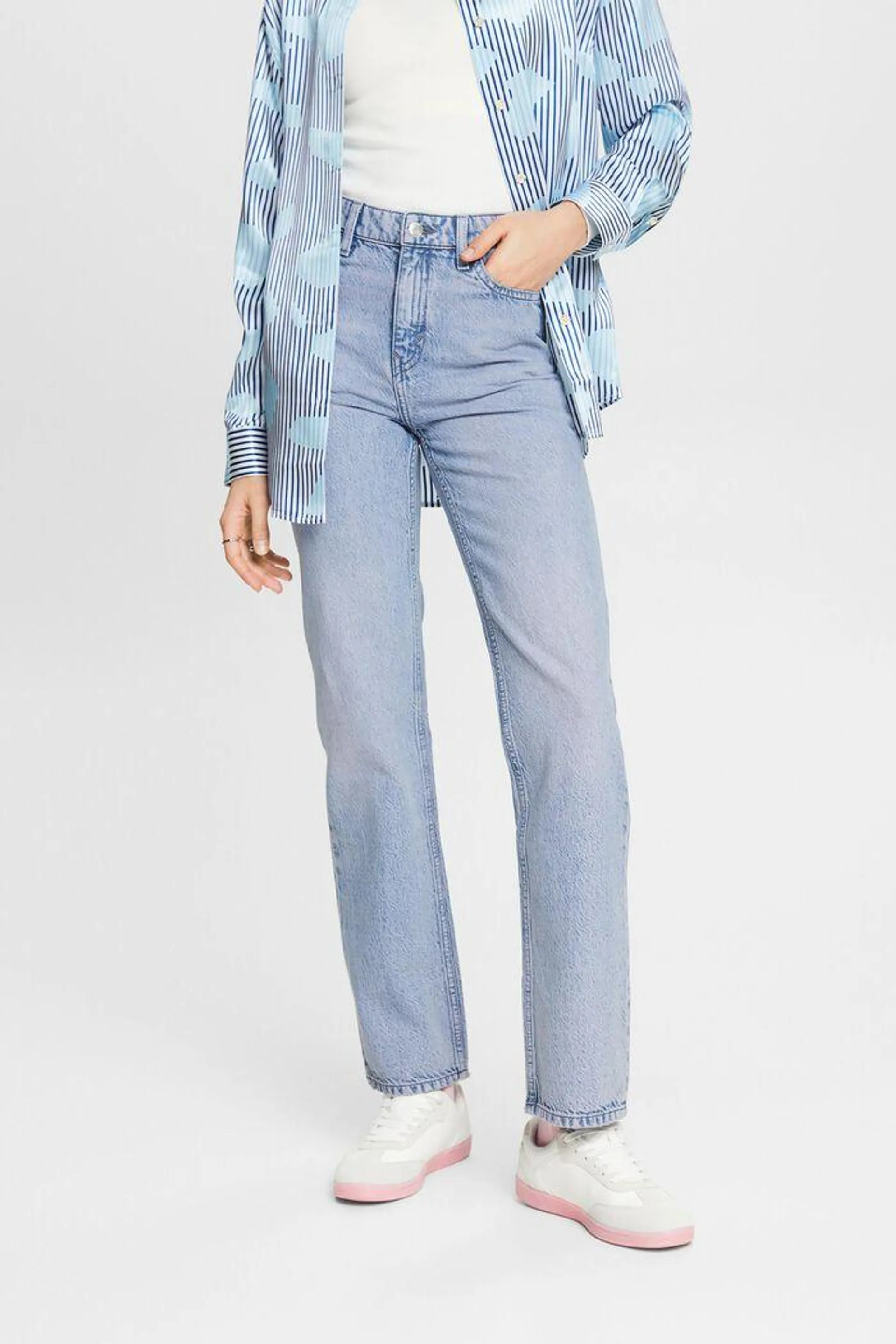 High-Rise Retro Straight Jeans