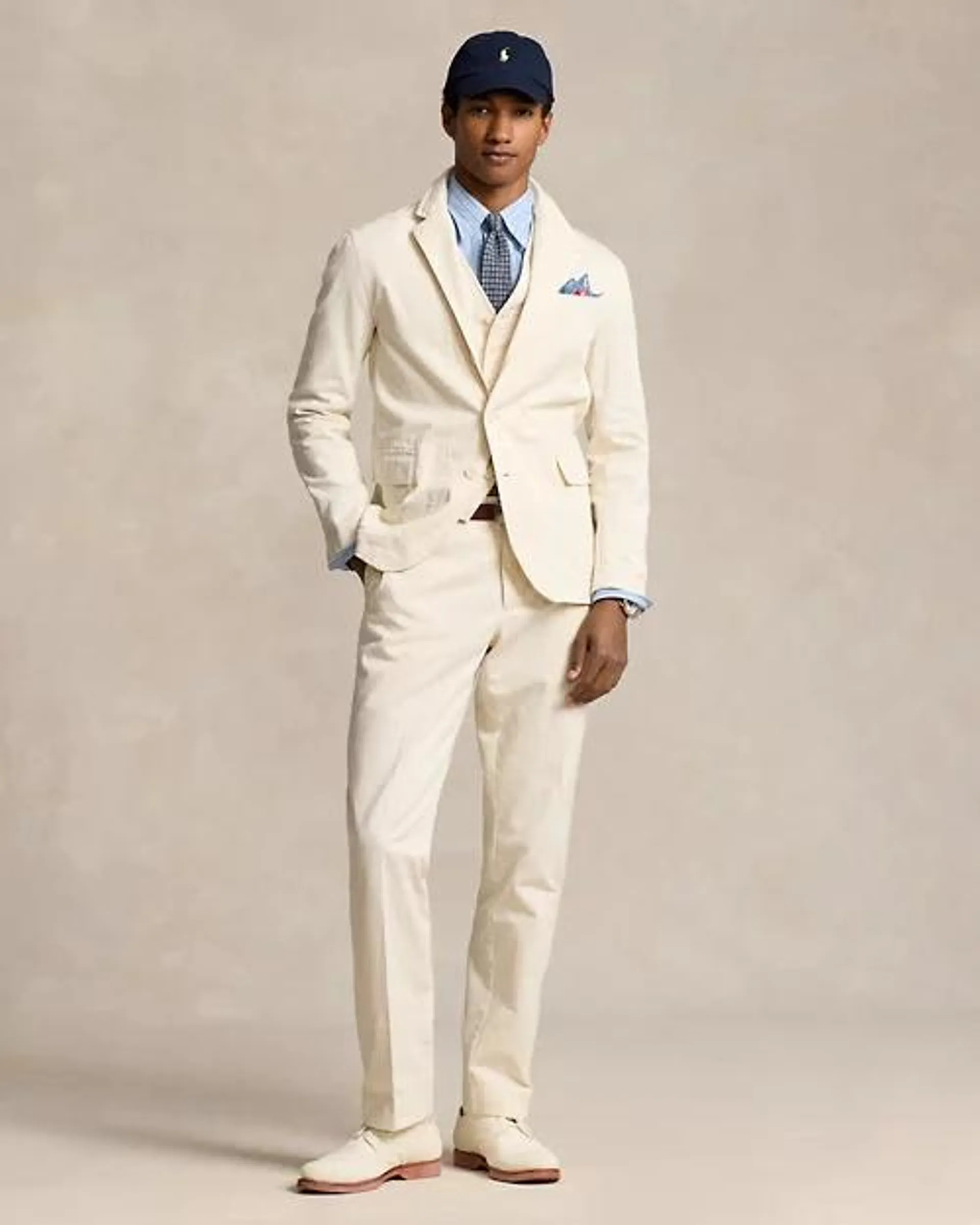 Modern Washed Twill Suit Jacket