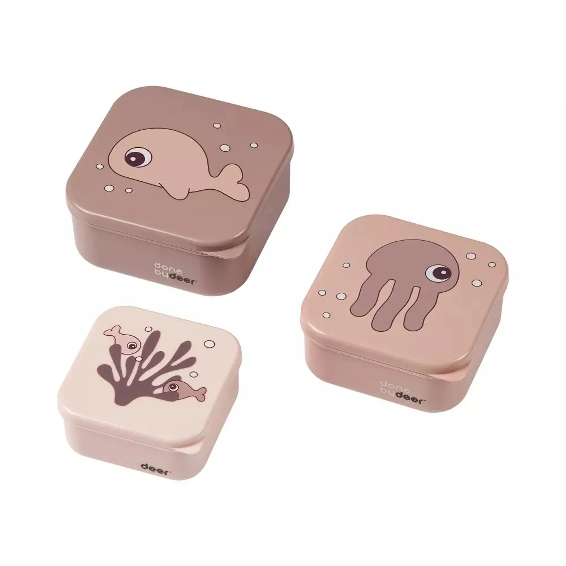 Snack Box s/3 Rosa Sea Friends