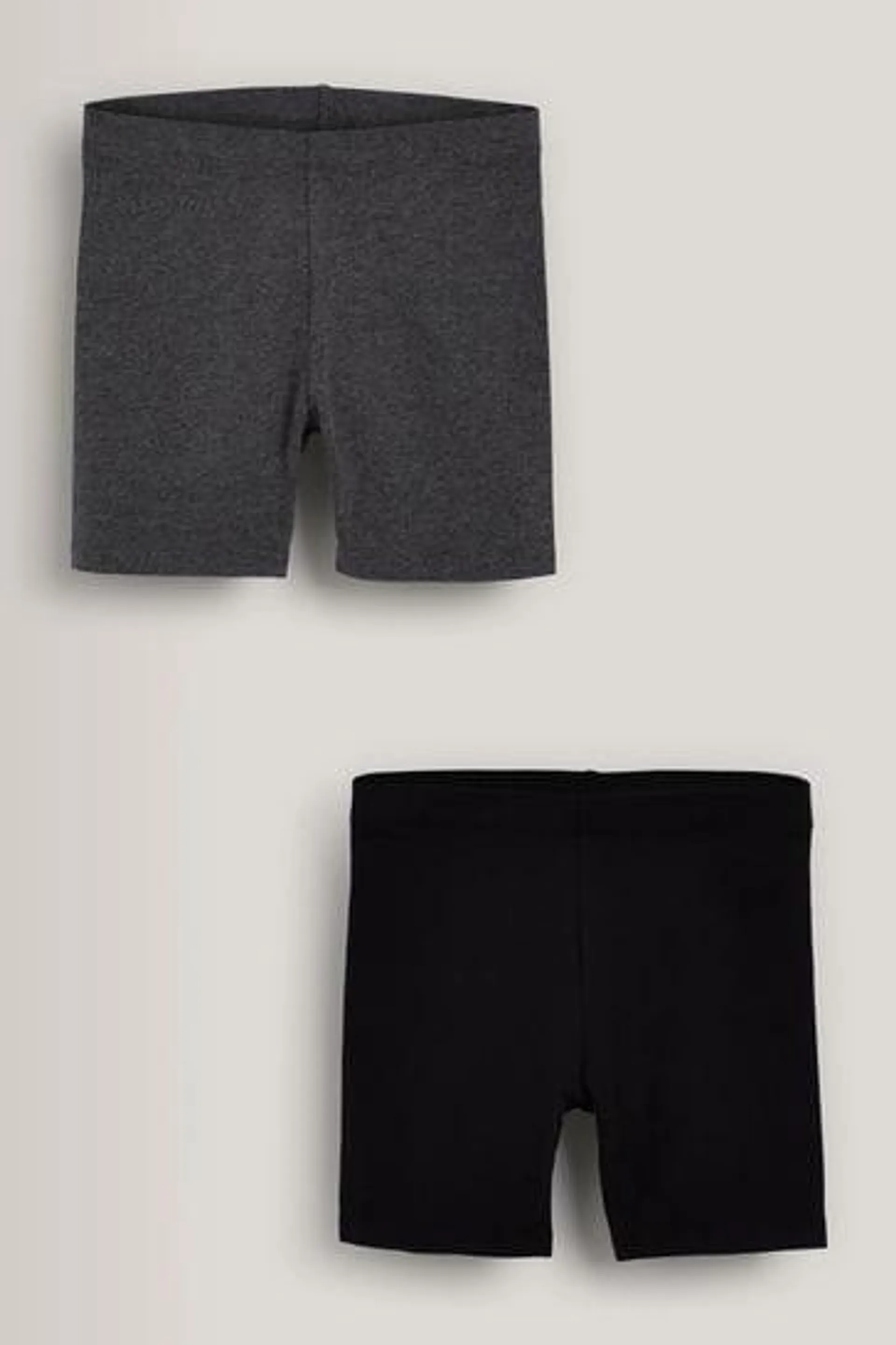 Black/Grey Marl 2 Pack Cycle Shorts (3-16yrs)