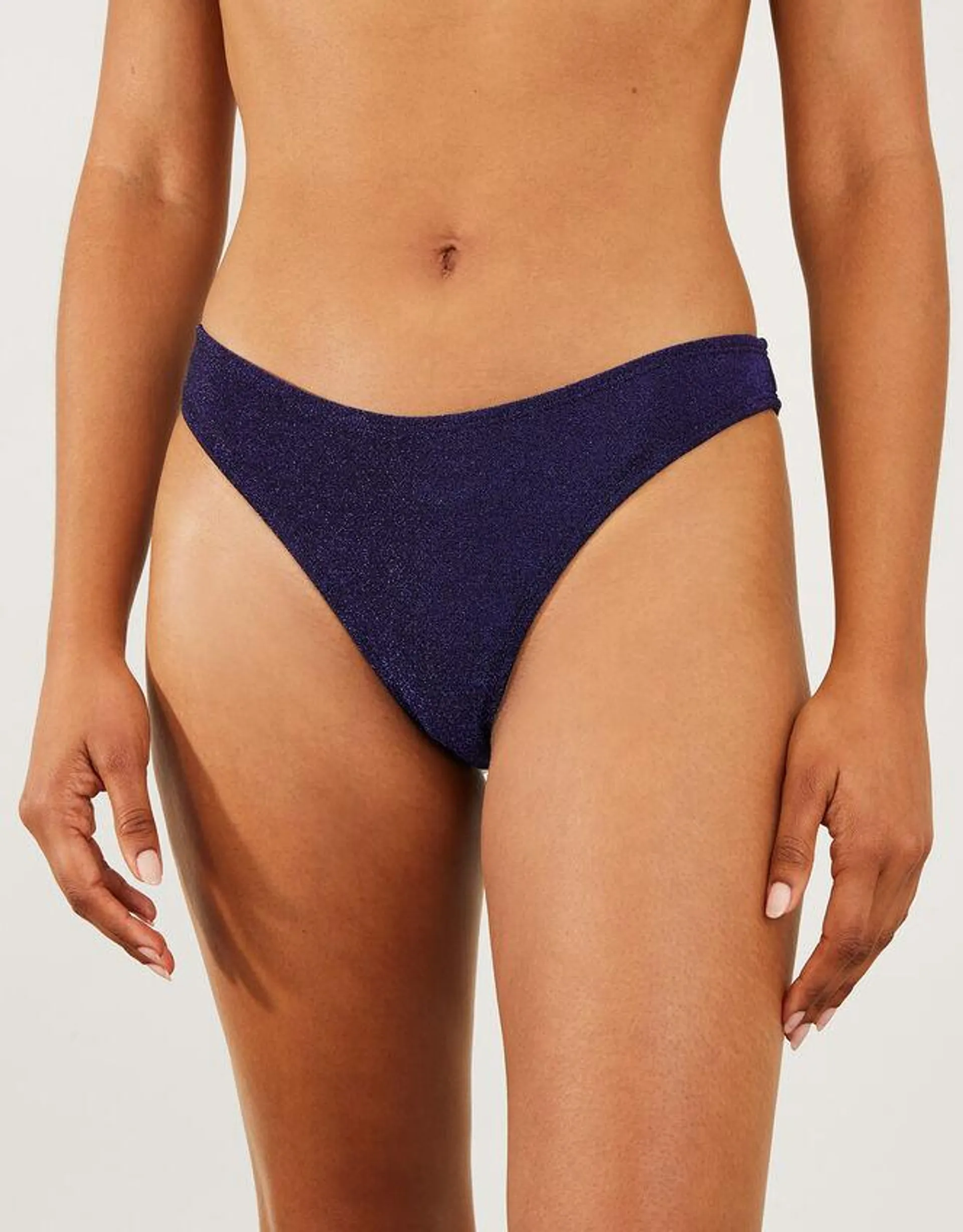 Shimmer Bikini Briefs Blue