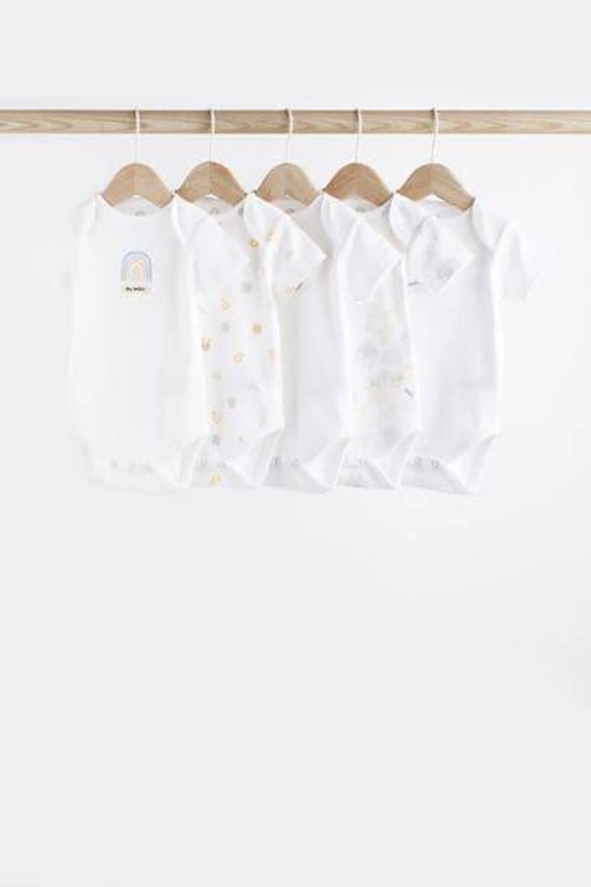 Baby 5 Pack Short Sleeve Bodysuits