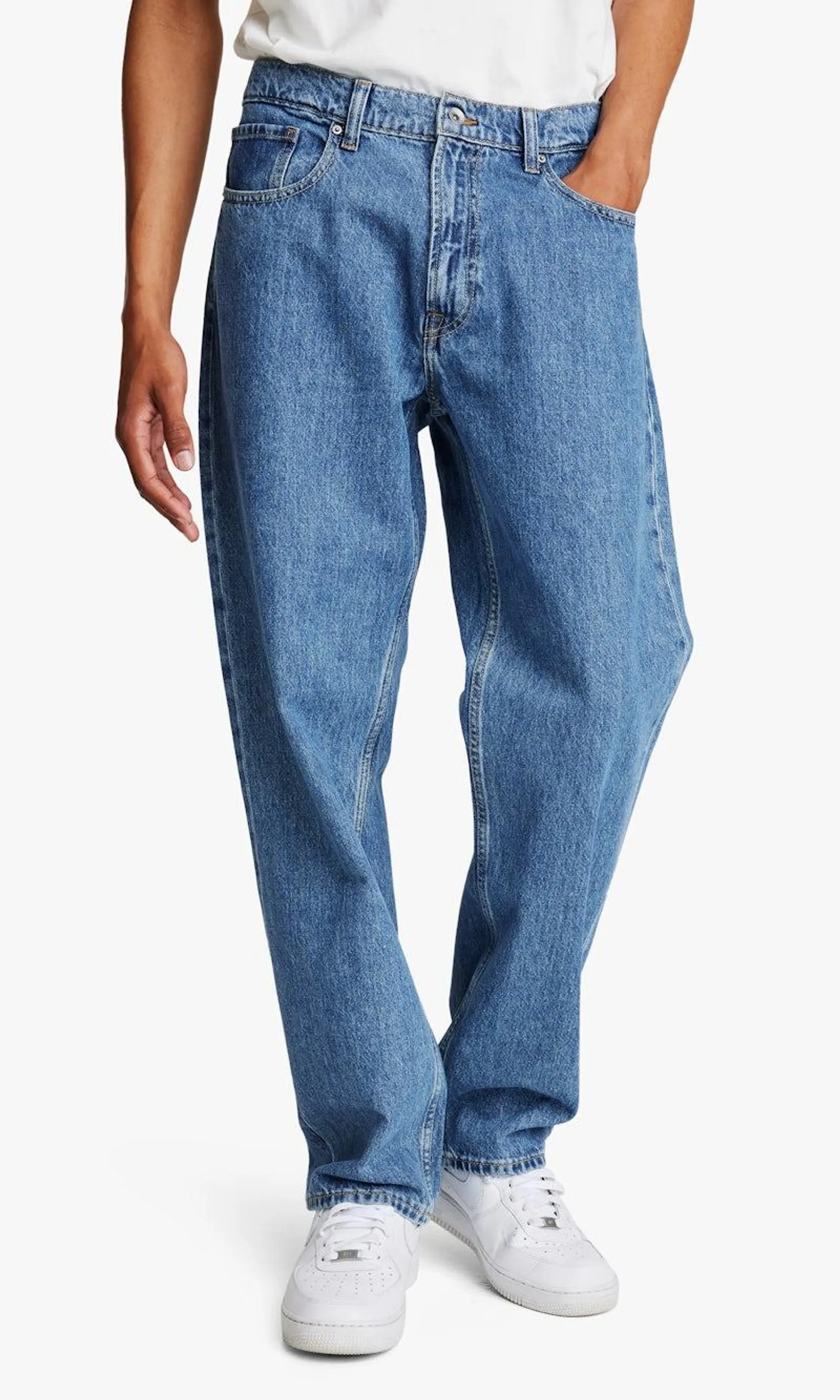 Loose Medium Blå Jeans