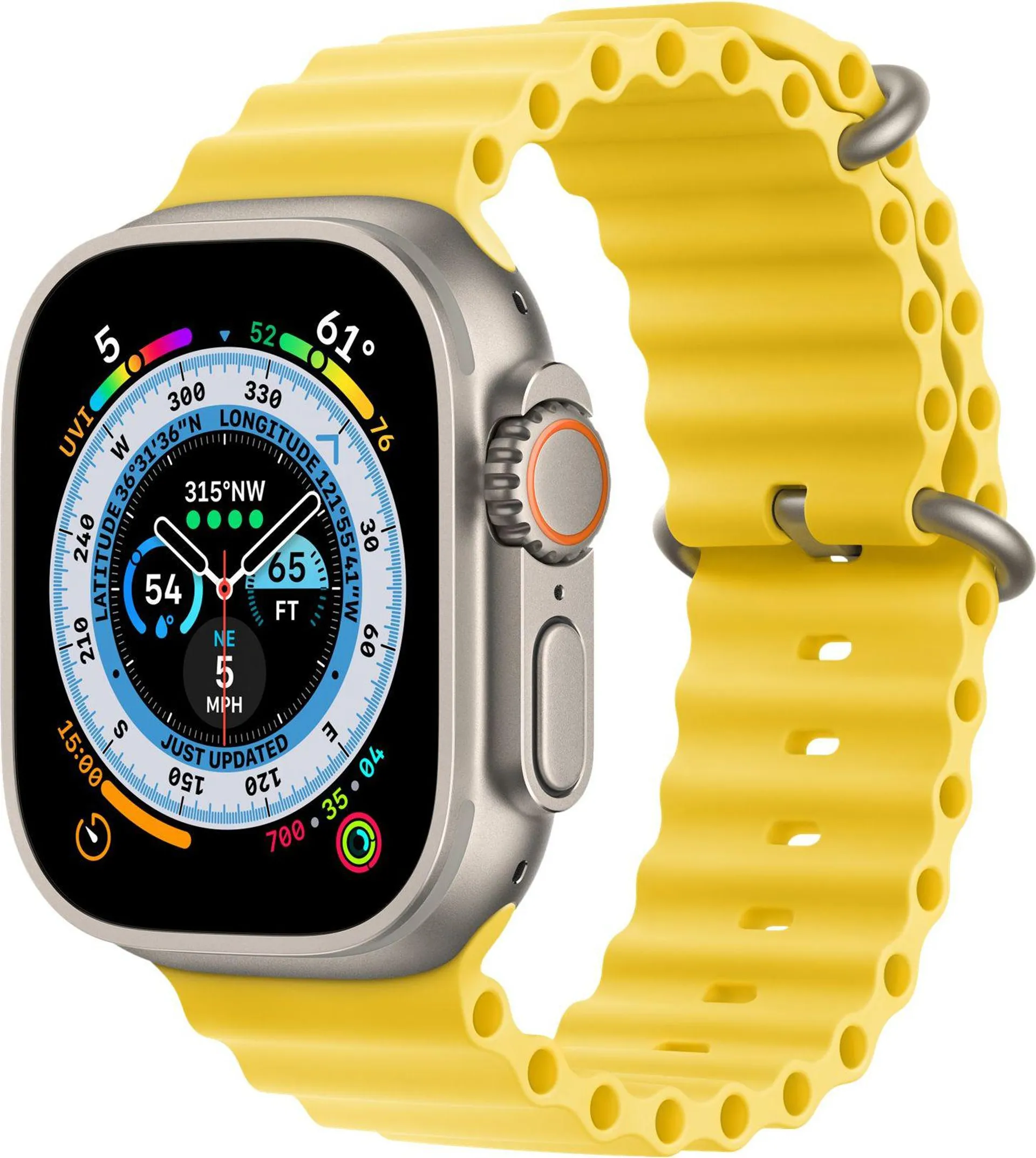 Apple Watch Ultra Titan Ocean Band, gul