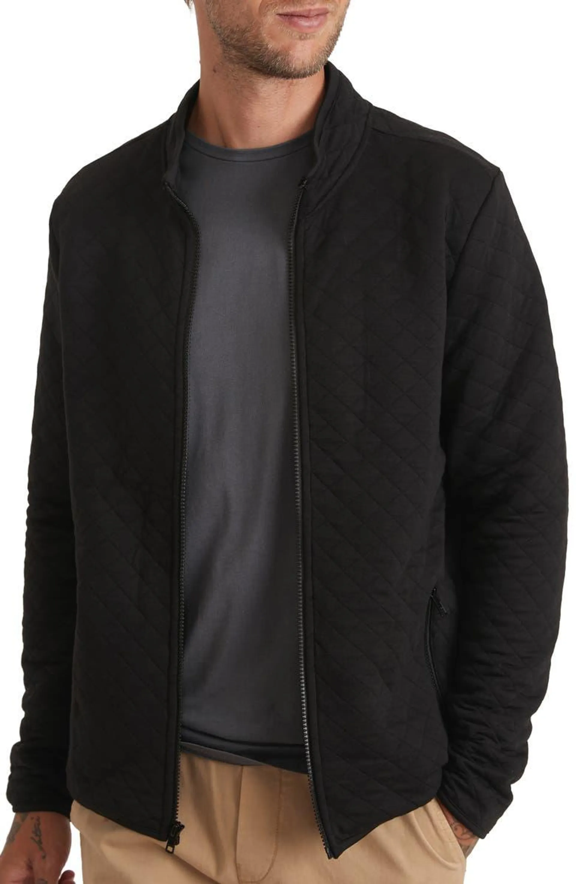 Corbet Quilted Knit Jacket