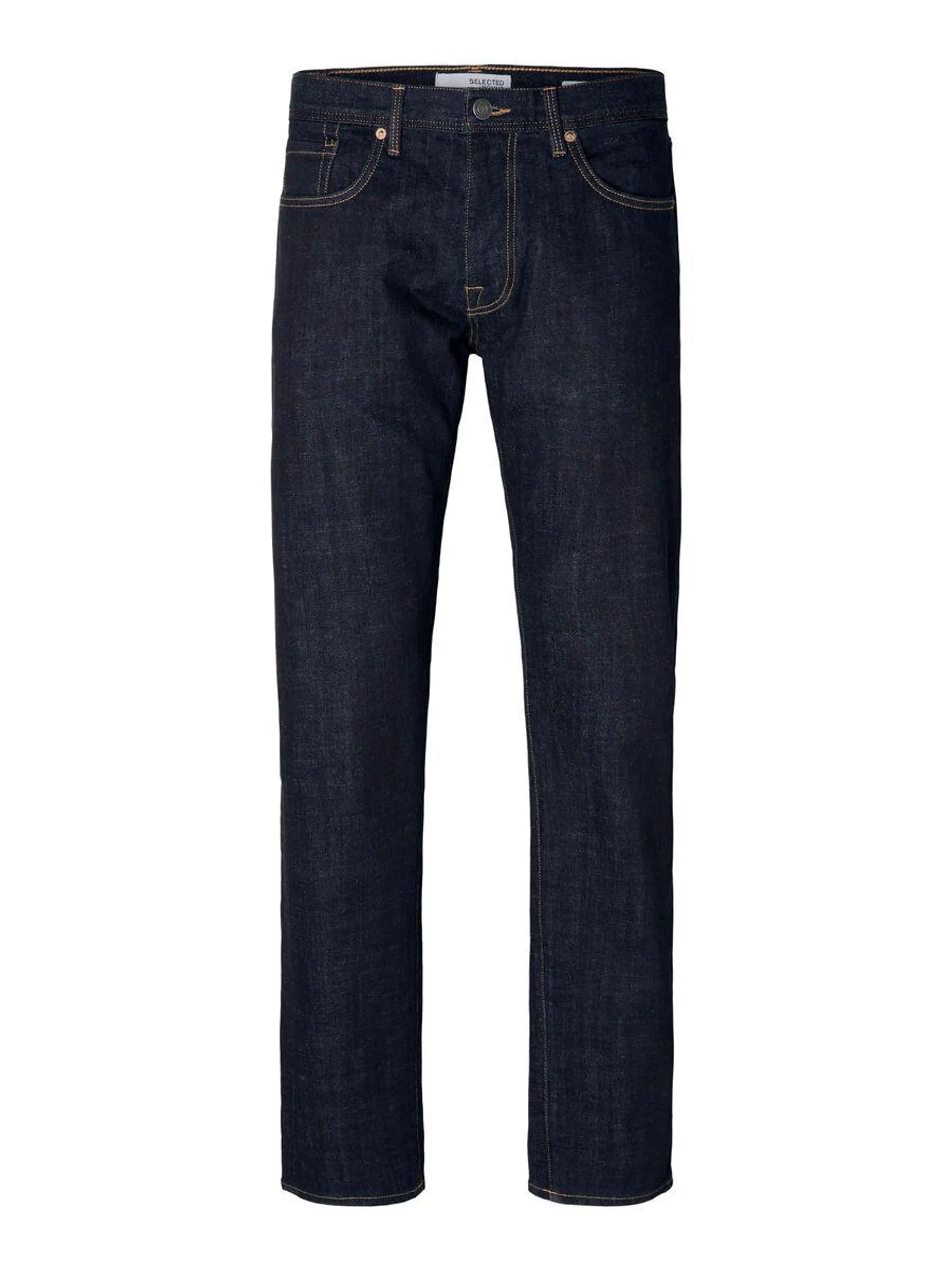 196 STRAIGHT FIT DARK WASH JEANS