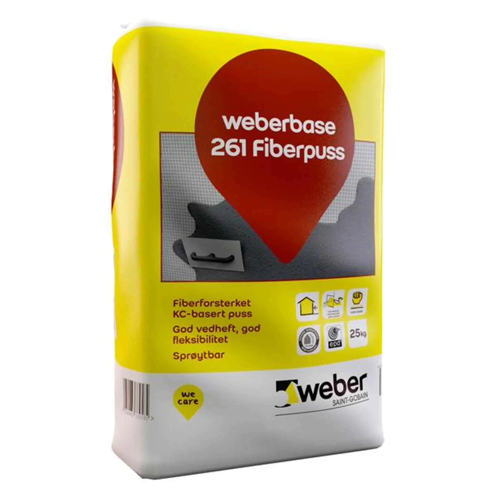 Weber Base 261 fiberpuss 25kg