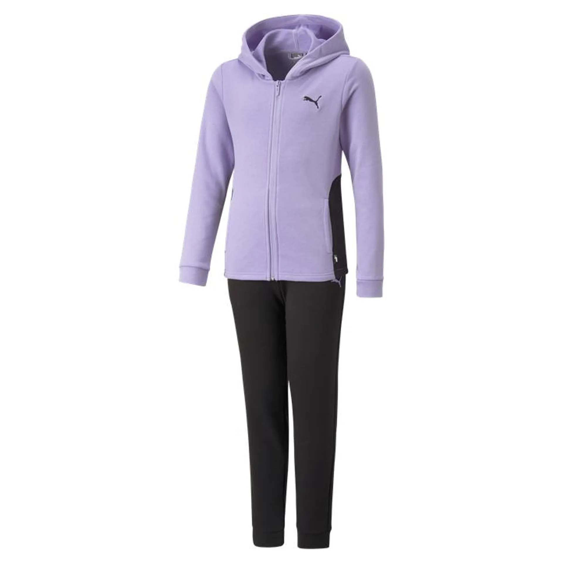 Hooded Sweat Suit, tracksuit, junior jente, Svart