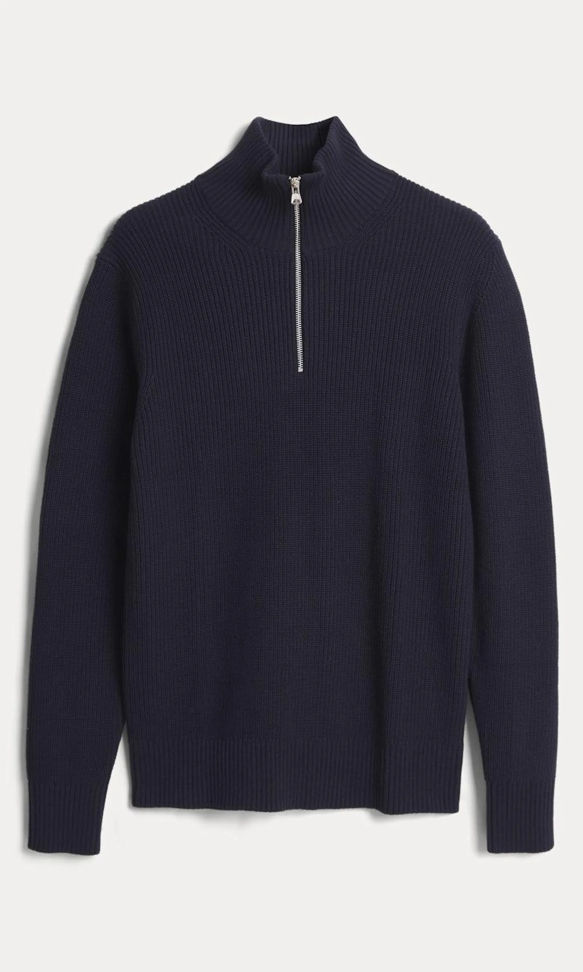 M Cotton Half Zip Knit