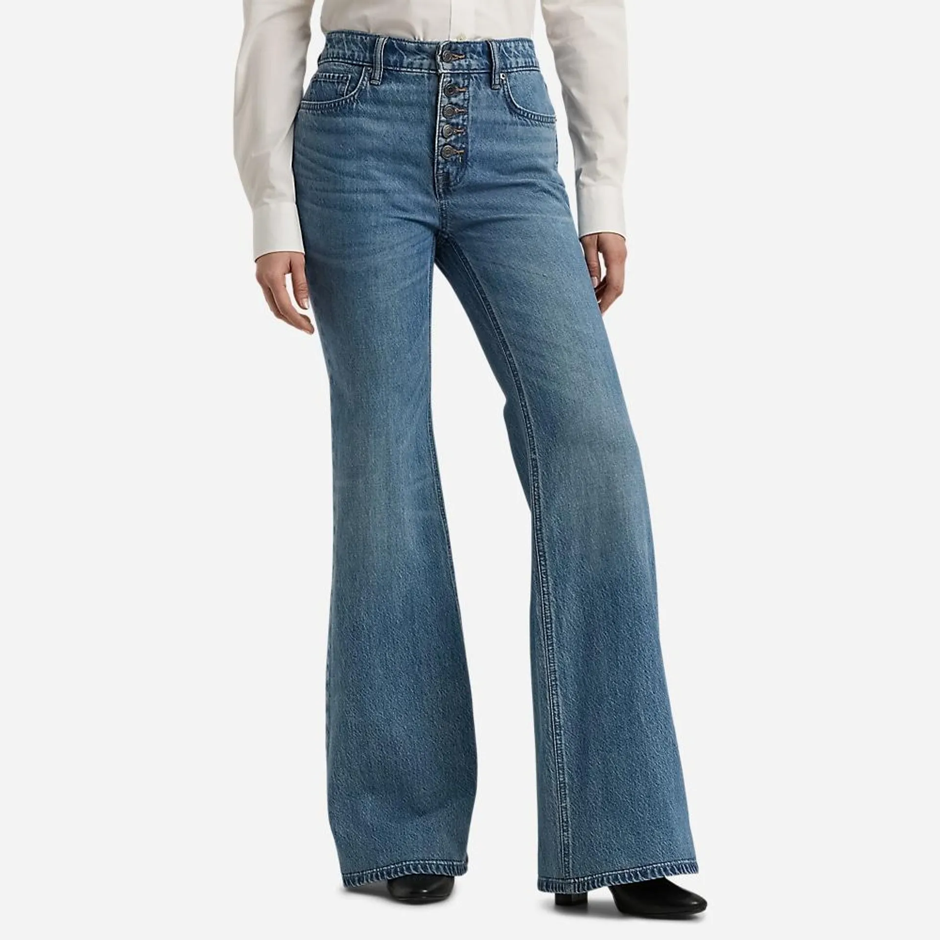 High-Rise Flare Jean - Dusk Indigo Wash