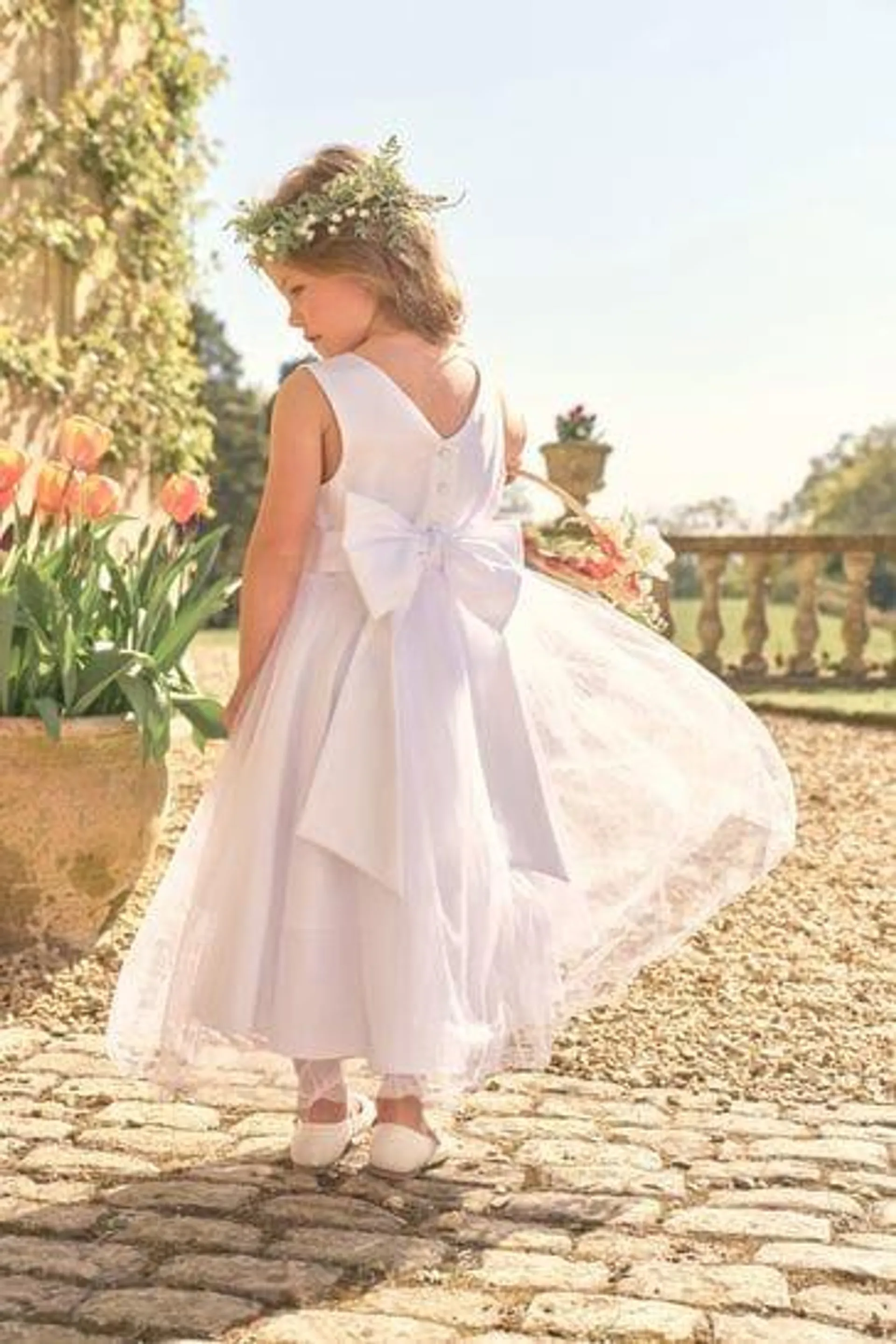 Flower Girl Bow Dress (3mths-16yrs)