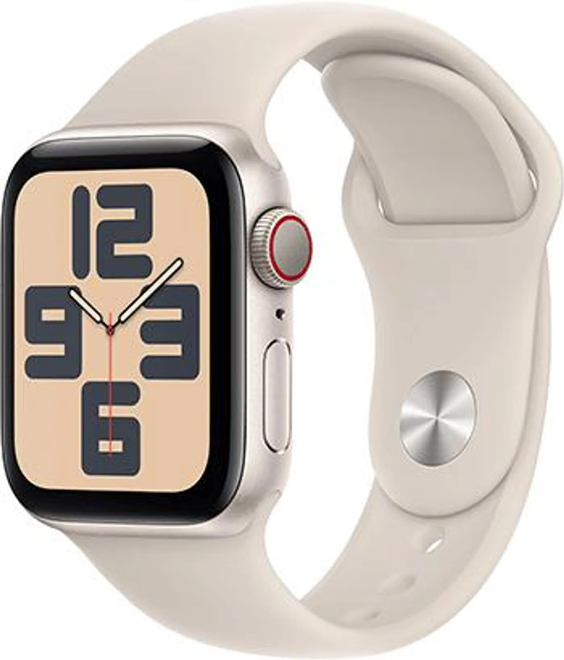 Apple Watch SE Aluminium med Sport Band Stjerneskinn med Stjerneskinn Band S/M, 40 mm