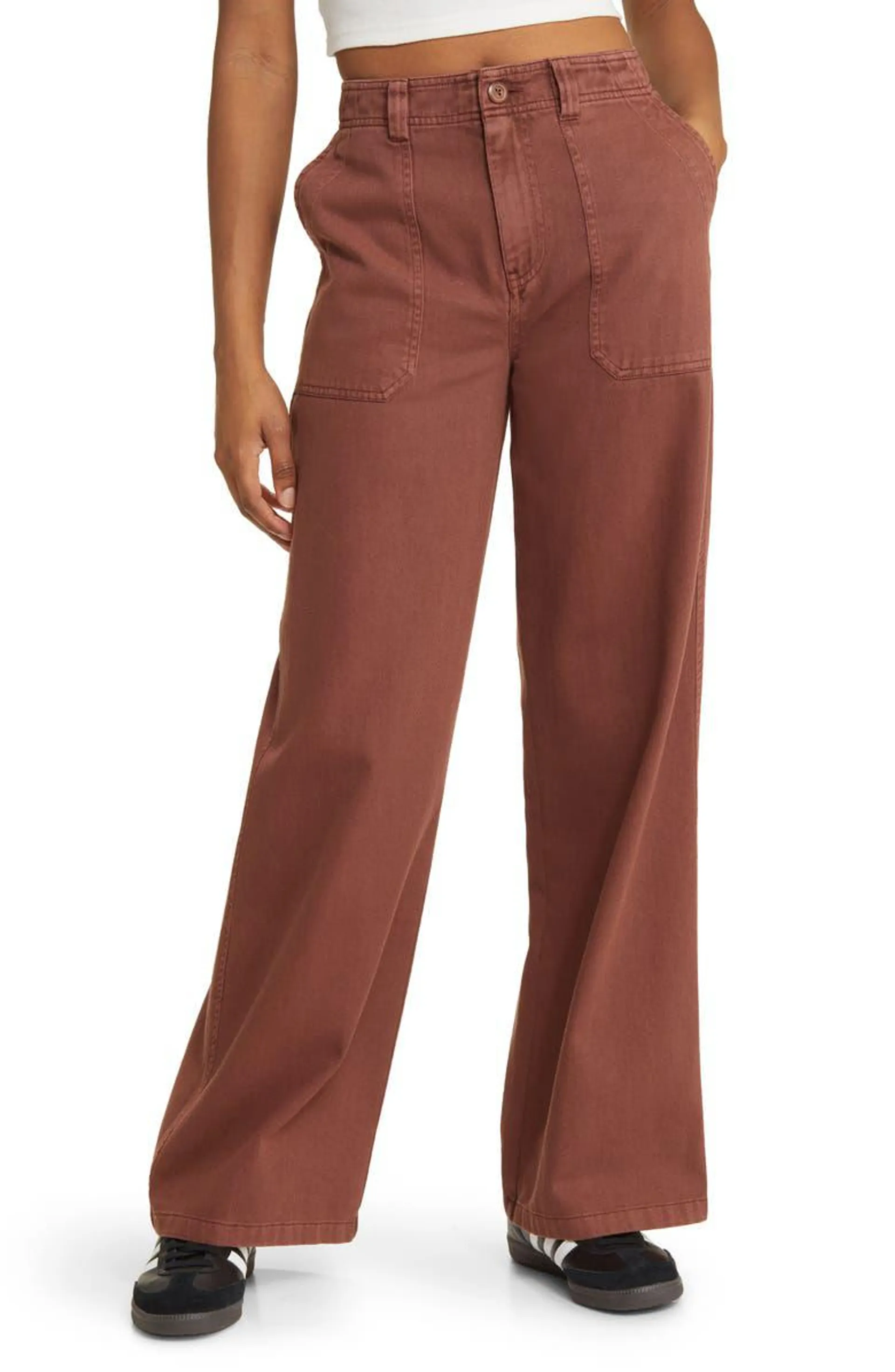 Utility High Waist Wide Leg Pants