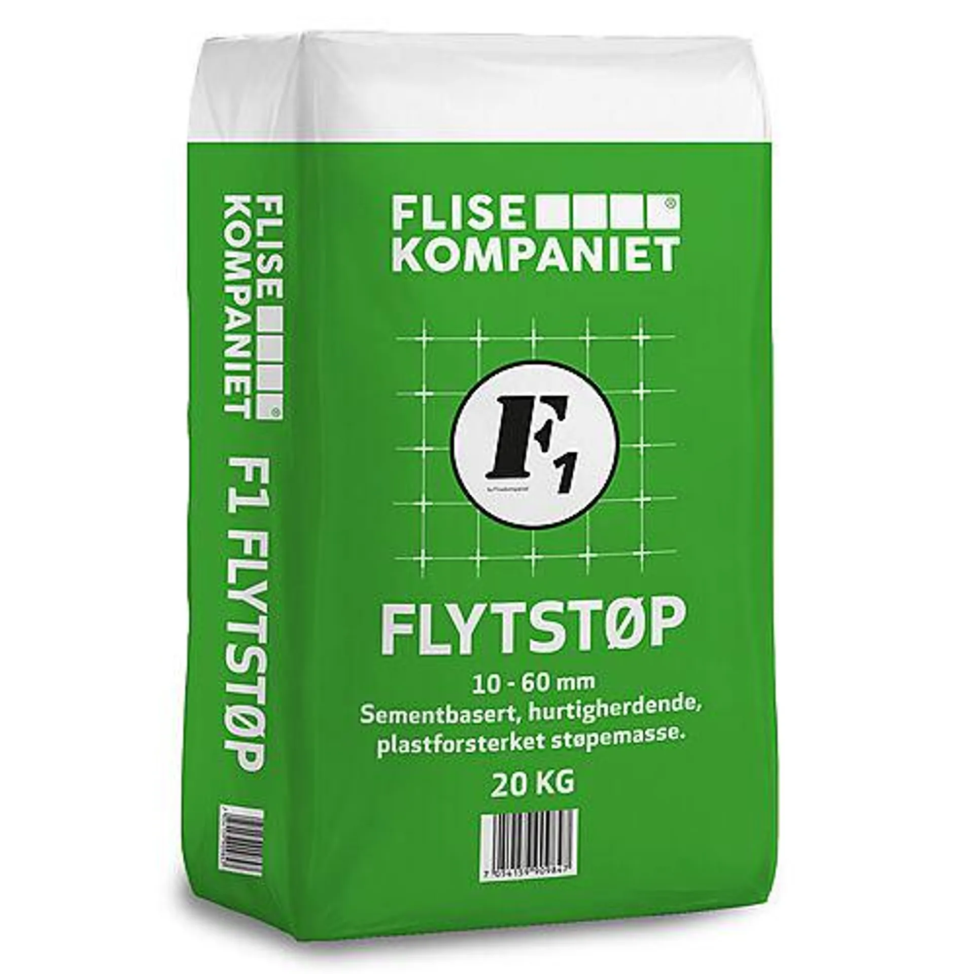 F1 Støpemasse F1 Flytstøp (10 - 60 mm), 20 kg