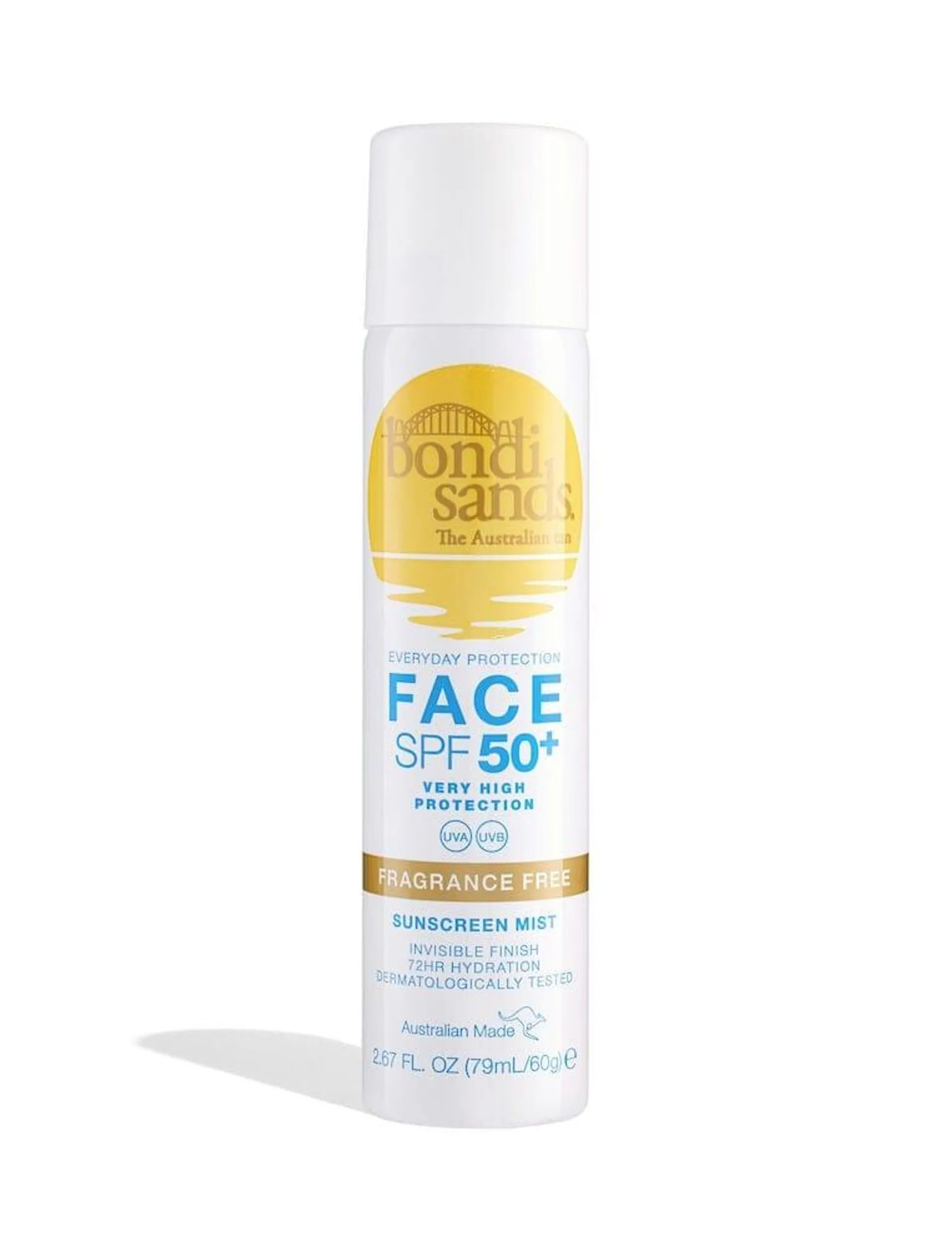 Bondi Sands Fragrance Free Face Mist SPF50+ 79ml