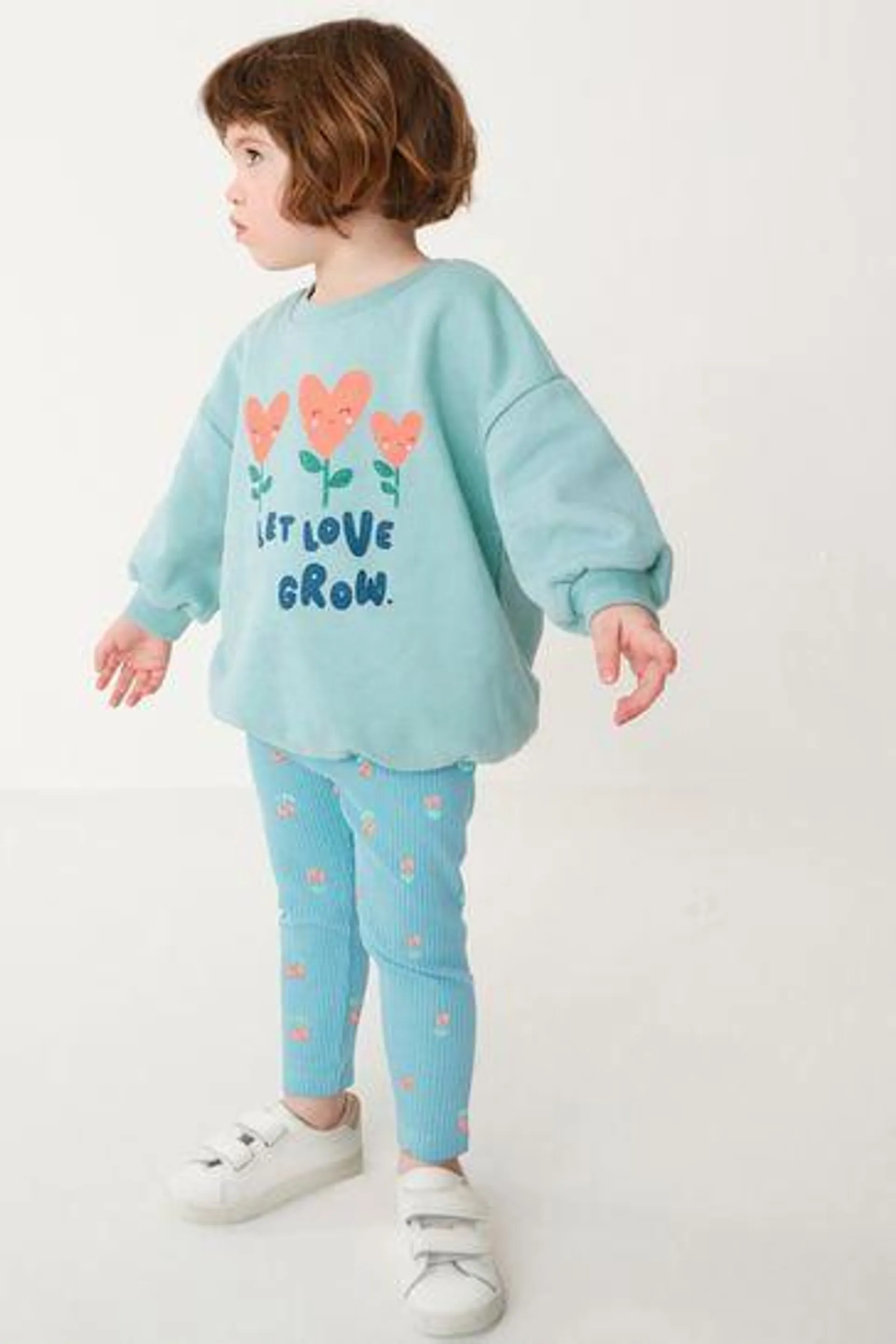 Printed Sweatshirt & Leggings Set (3mths-7yrs)
