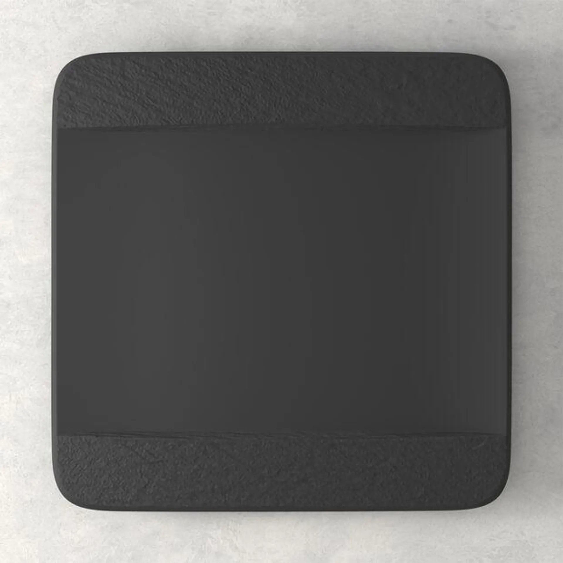 Manufacture Rock square dinner plate, black/grey, 28 x 28 x 2 cm