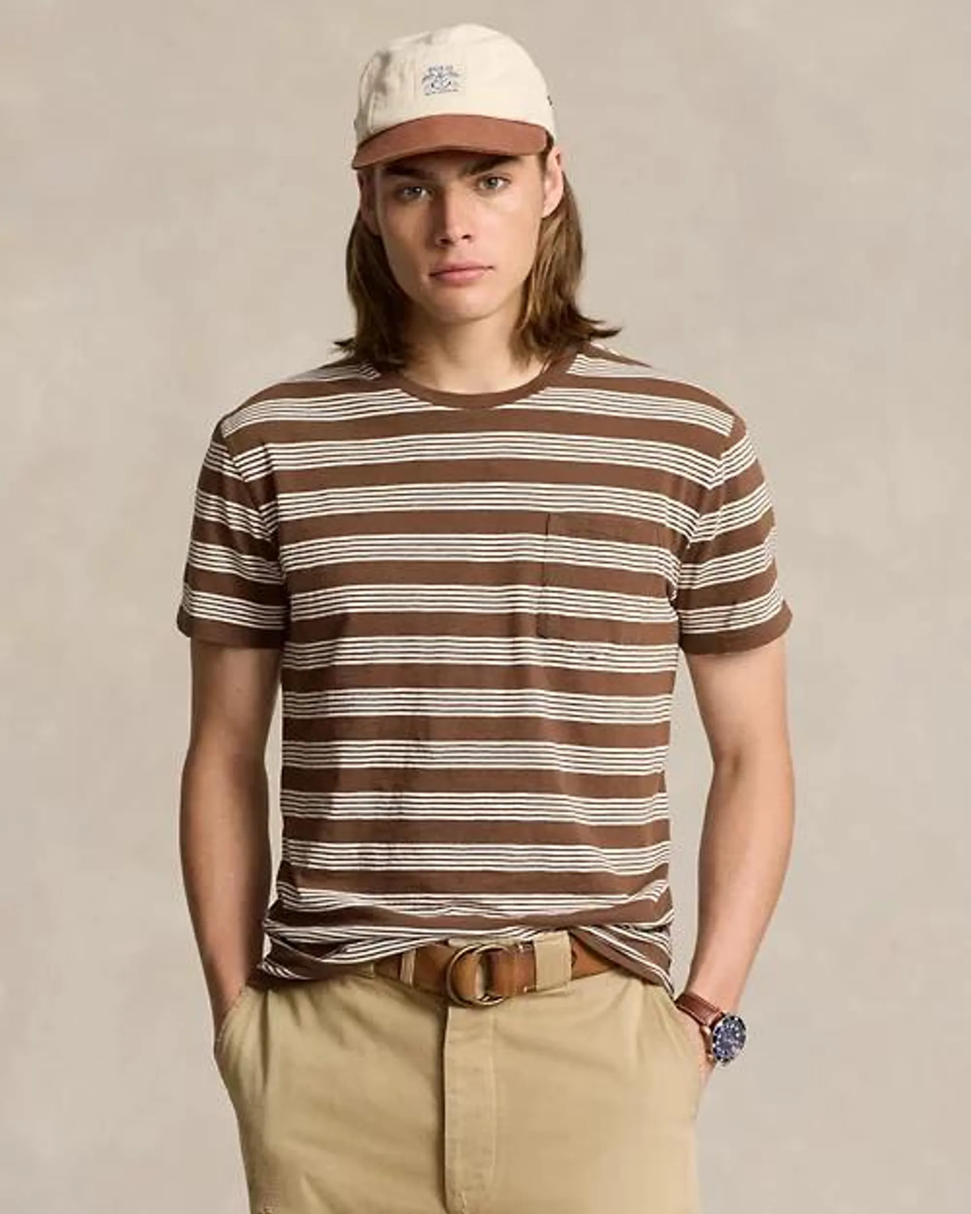 Standard Fit Striped Jersey T-Shirt