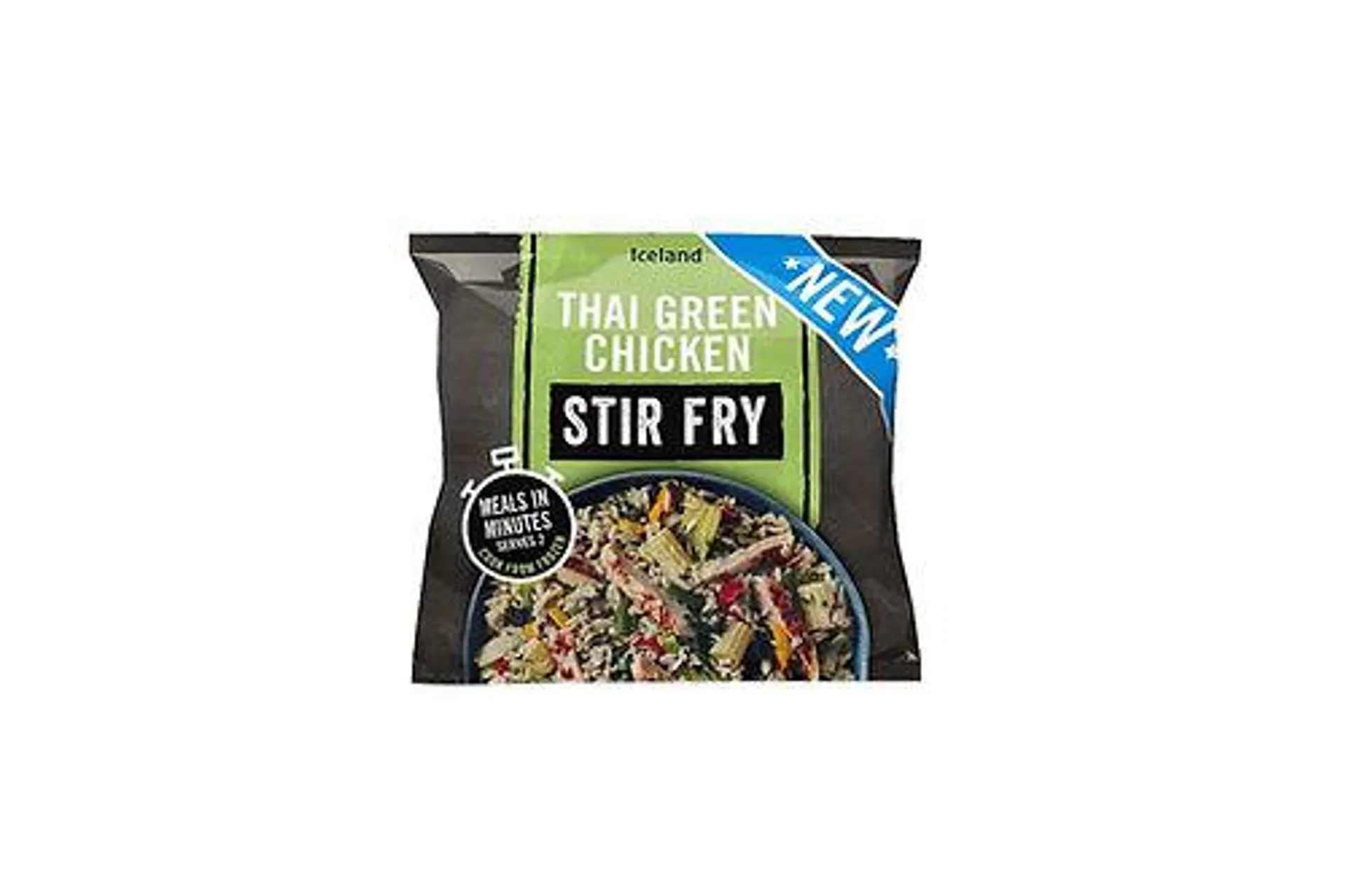 Iceland ferdigrett Thai Green Chicken Stirfry 750g